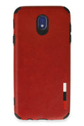 nebaktın Samsung Galaxy J7 Pro / J730 Kılıf Loop Deri Silikon - Kırmızı 1