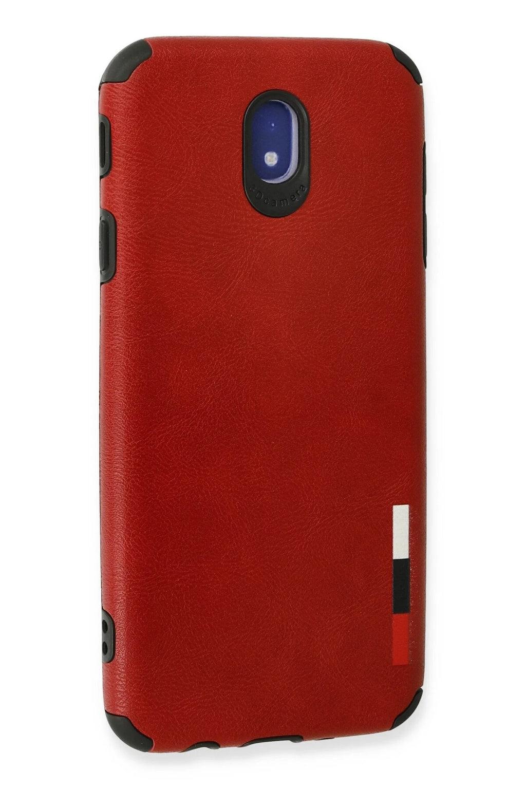 nebaktın Samsung Galaxy J7 Pro / J730 Kılıf Loop Deri Silikon - Kırmızı 3