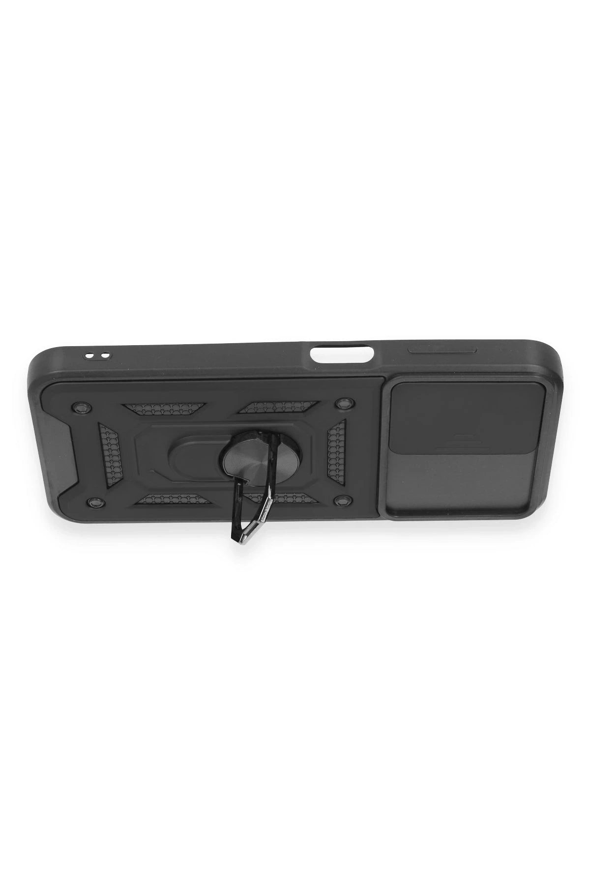 nebaktın Samsung Galaxy M14 5G Kılıf Pars Lens Yüzüklü Silikon - Siyah 3