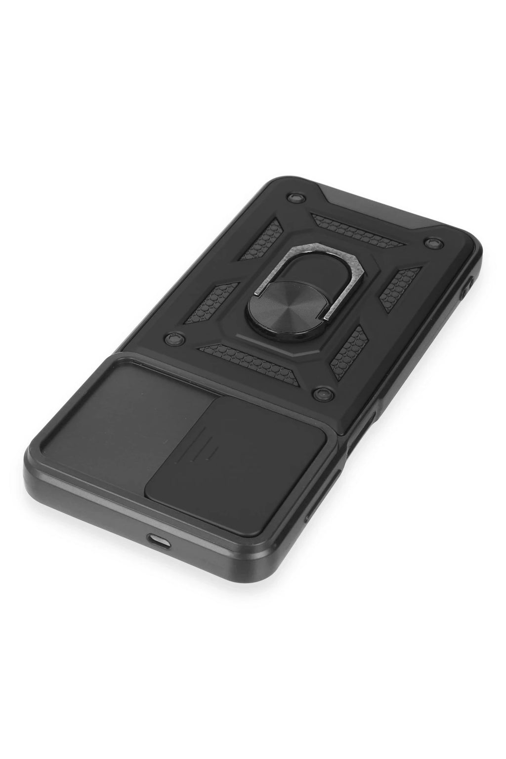 nebaktın Samsung Galaxy M14 5G Kılıf Pars Lens Yüzüklü Silikon - Siyah 6