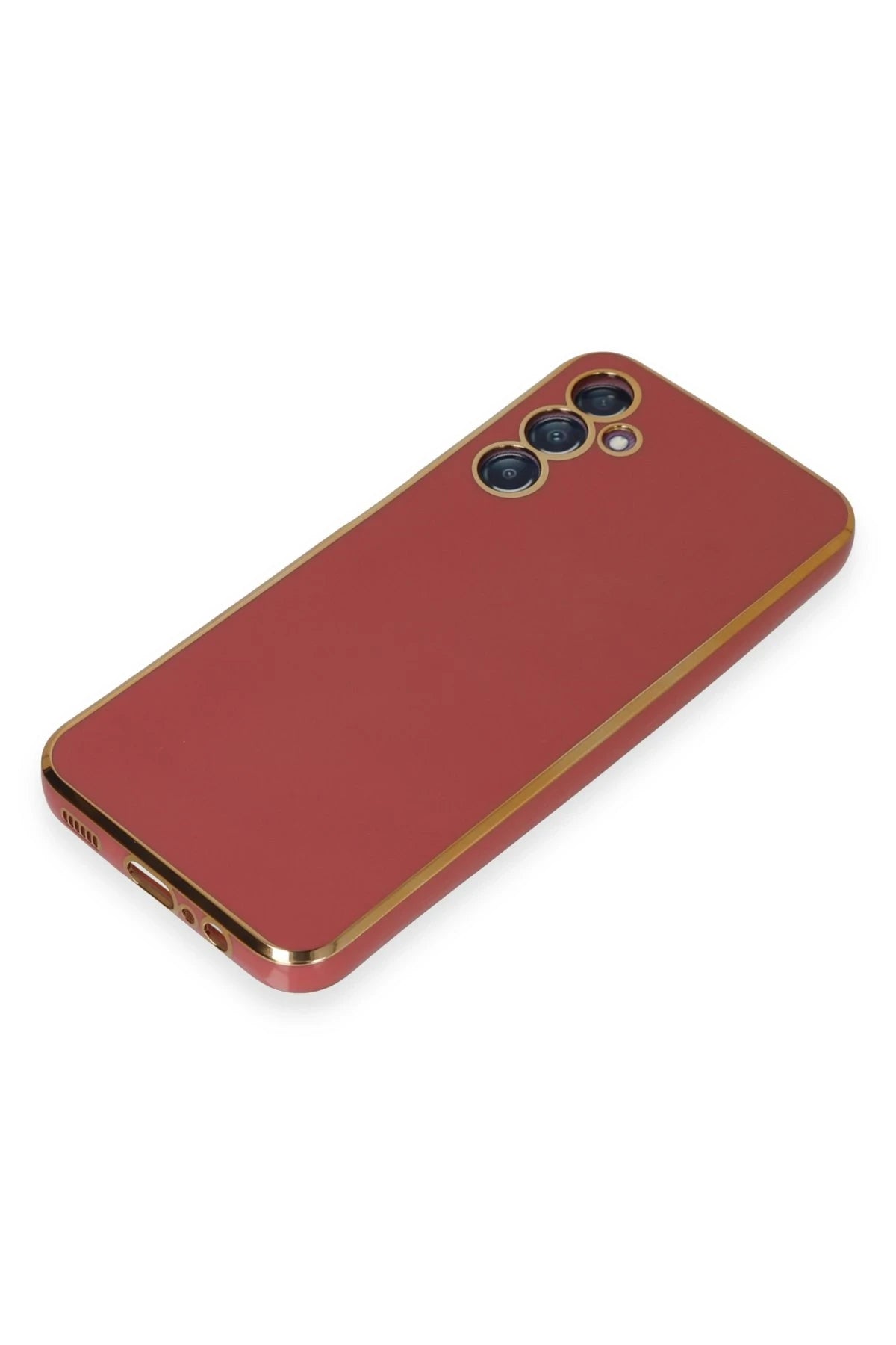 nebaktın Samsung Galaxy M14 5G Kılıf Volet Silikon - Kırmızı 4