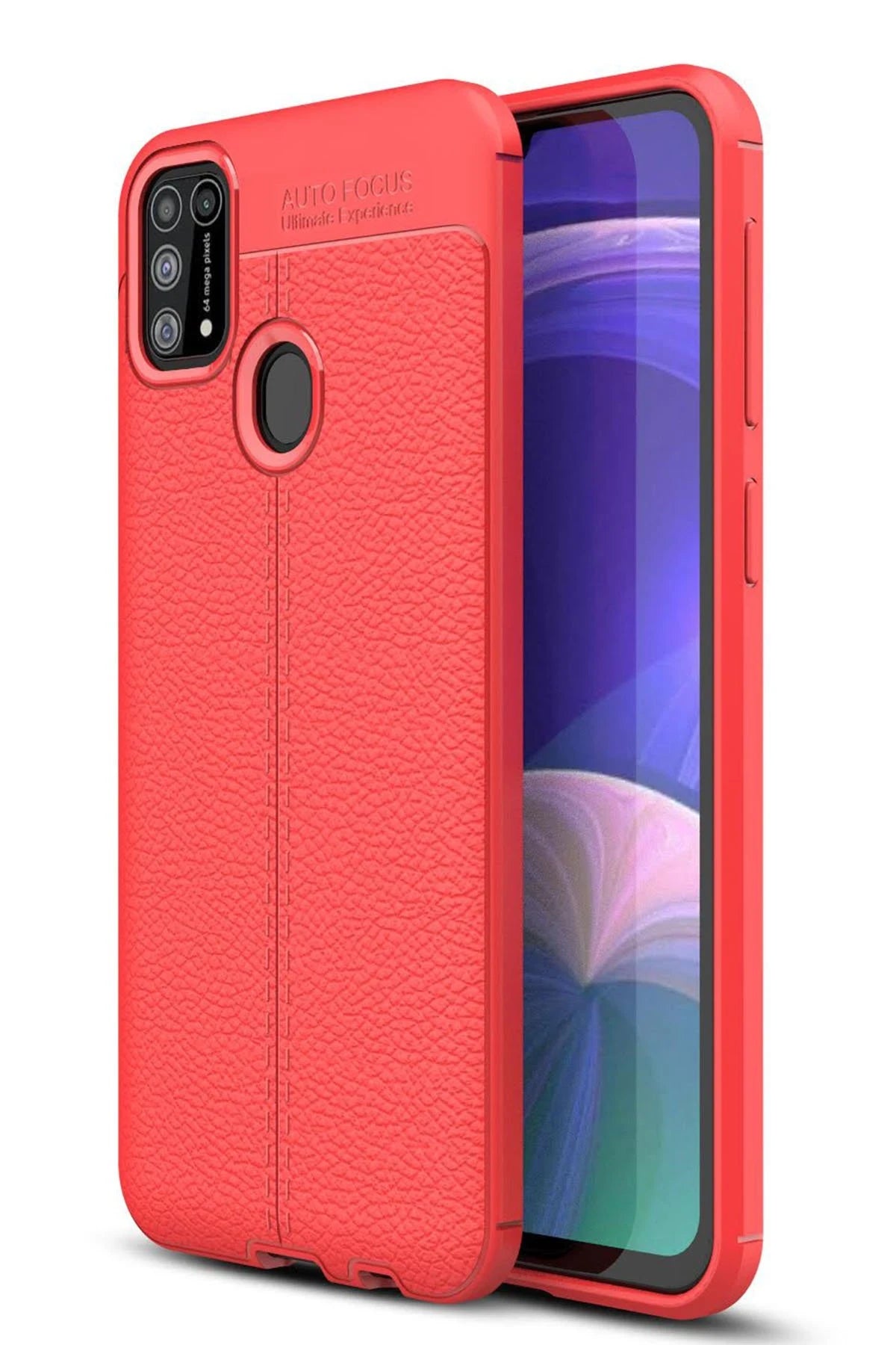 nebaktın Samsung Galaxy M31 Kılıf Auto Focus Kapak - Kırmızı 1