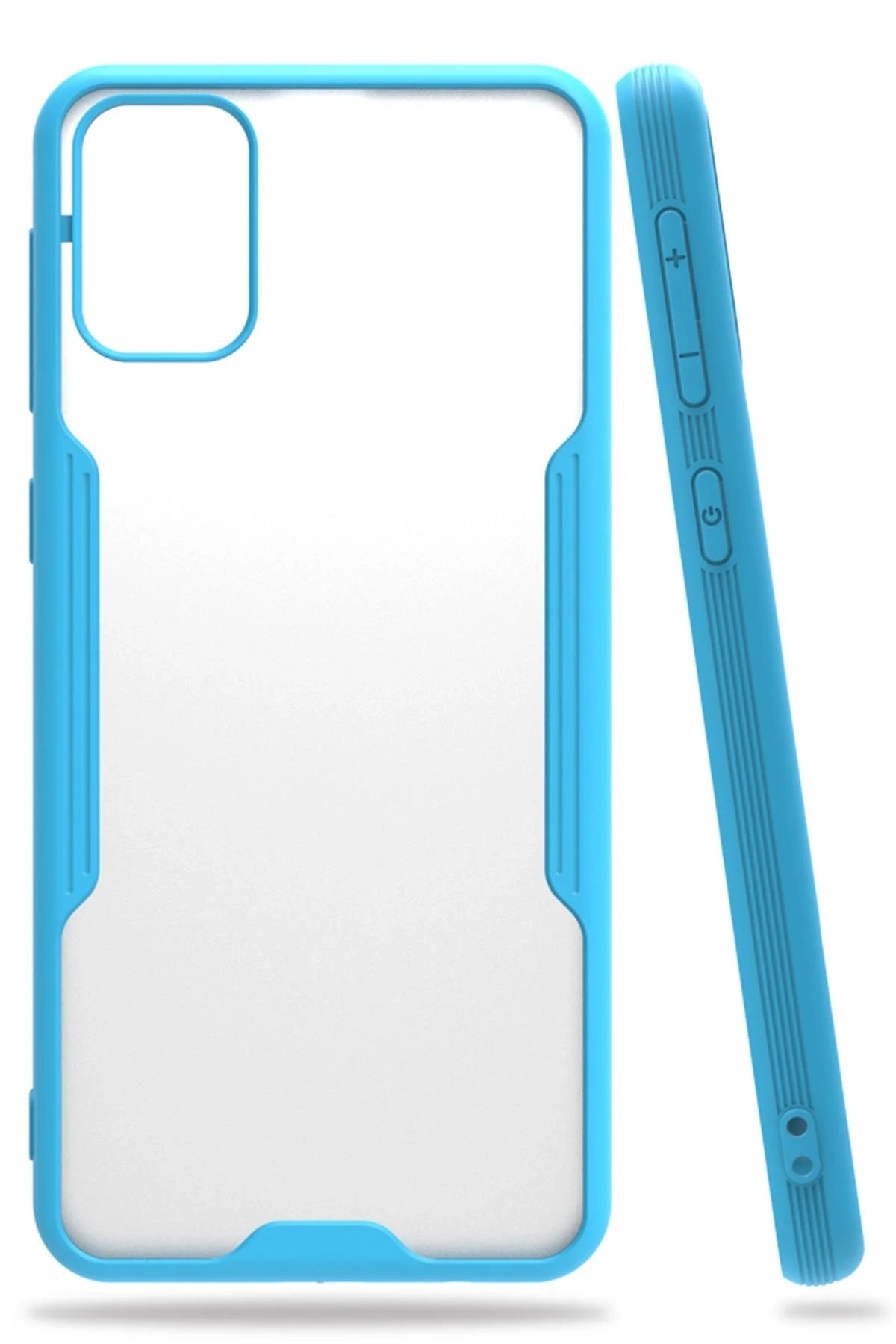 nebaktın Samsung Galaxy M31 Kılıf Platin Silikon - Mavi 1