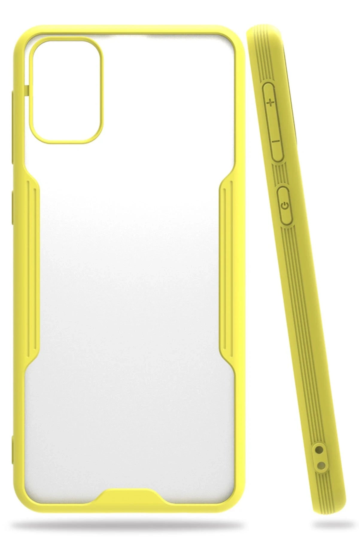 nebaktın Samsung Galaxy M31 Kılıf Platin Silikon - Sarı 1