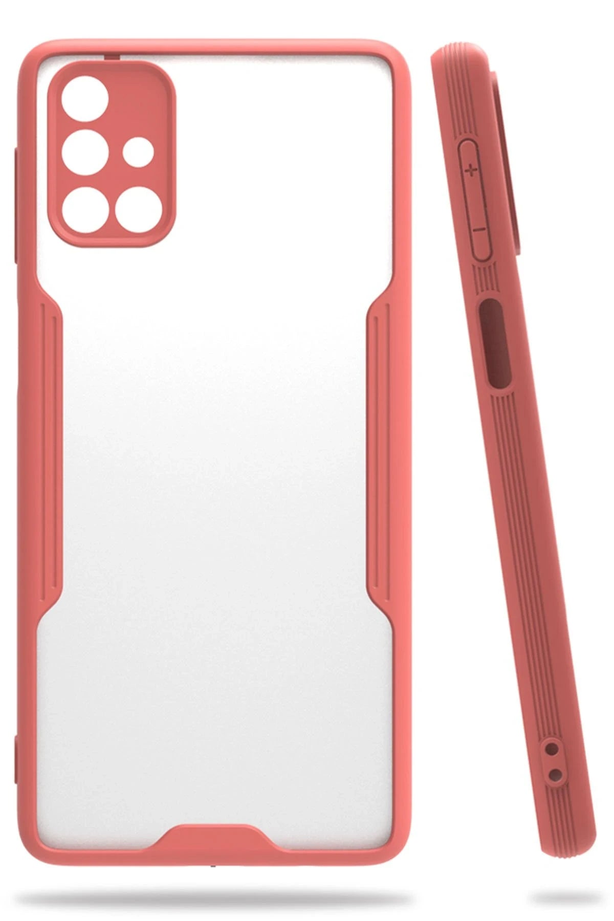nebaktın Samsung Galaxy M31S Kılıf Platin Silikon - Pembe 1