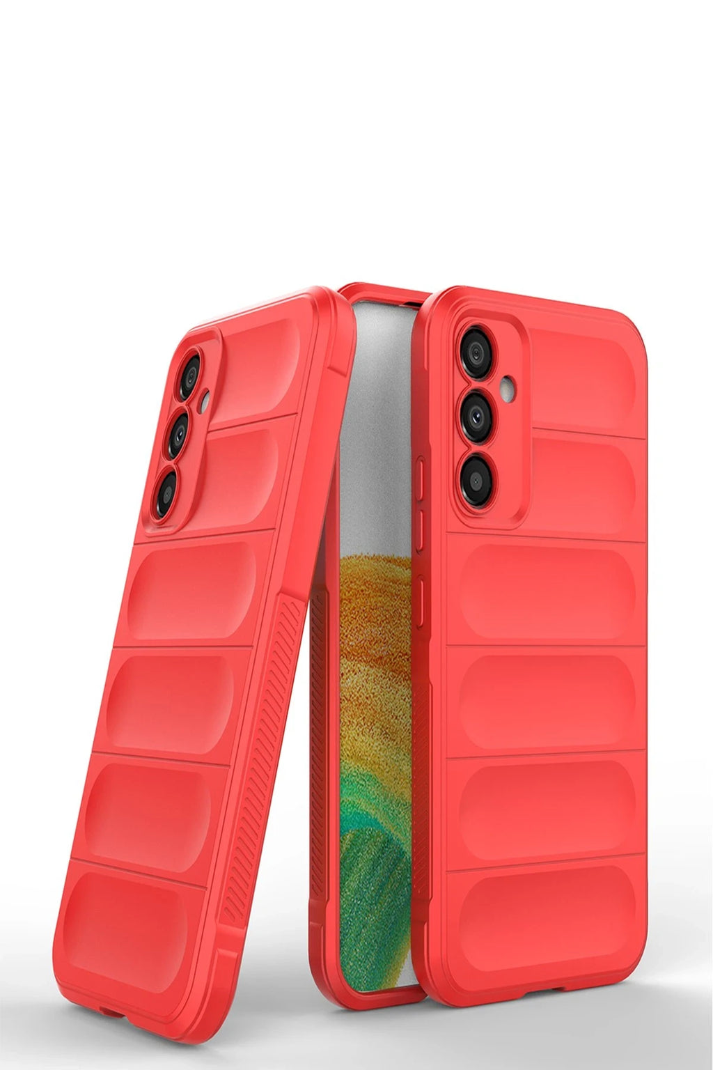nebaktın Samsung Galaxy M34 5G Kılıf Optimum Silikon - Kırmızı 3