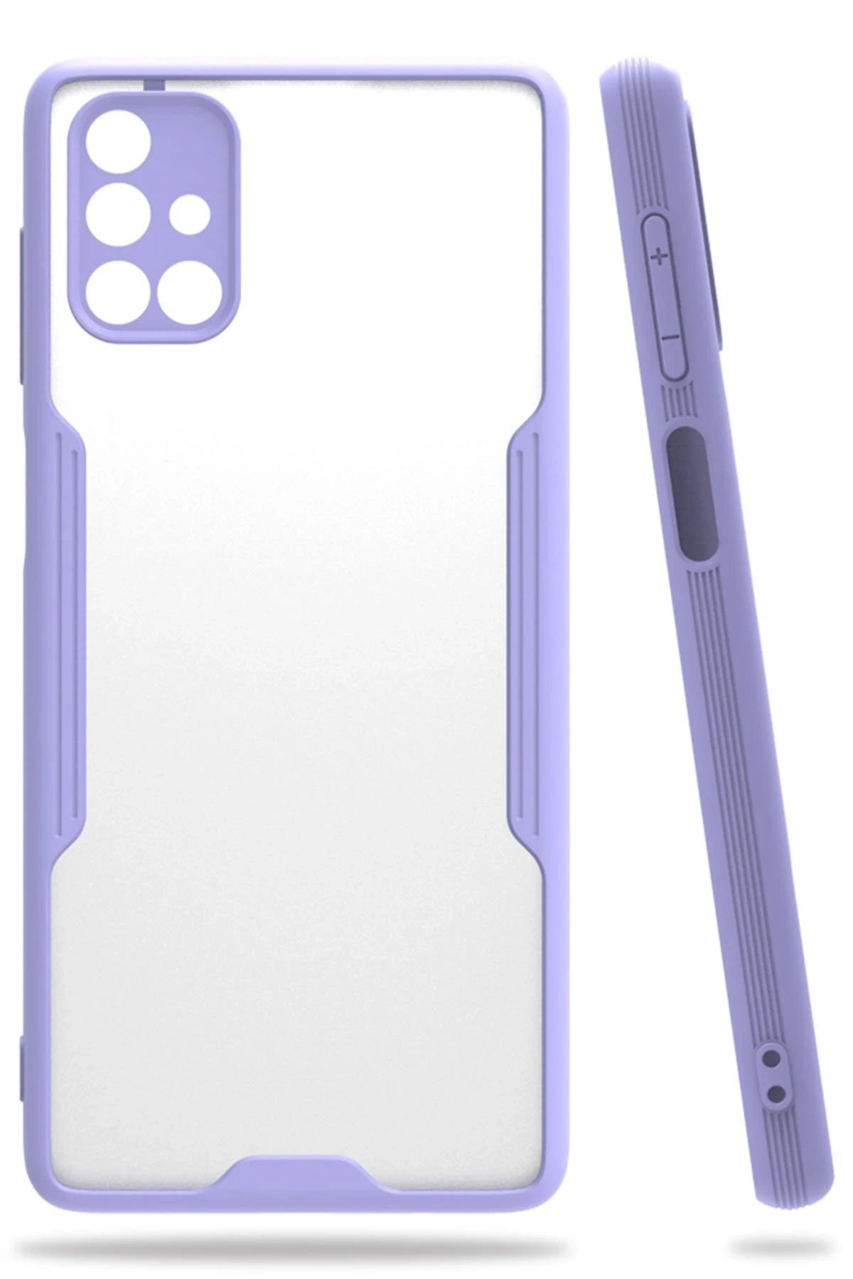 nebaktın Samsung Galaxy M51 Kılıf Platin Silikon - Lila 1
