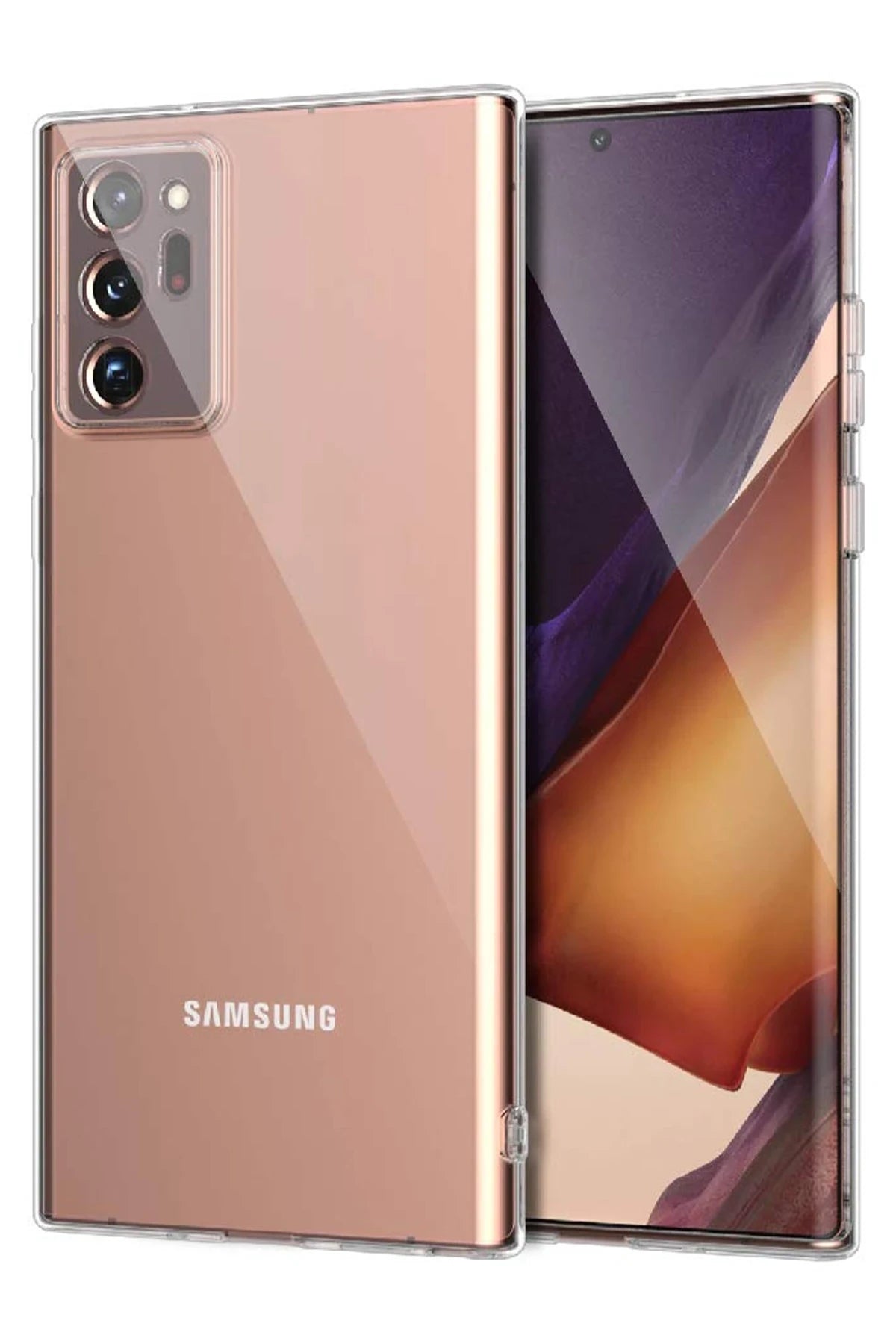 nebaktın Samsung Galaxy Note 20 Ultra Kılıf Lüx Şeffaf Silikon 1