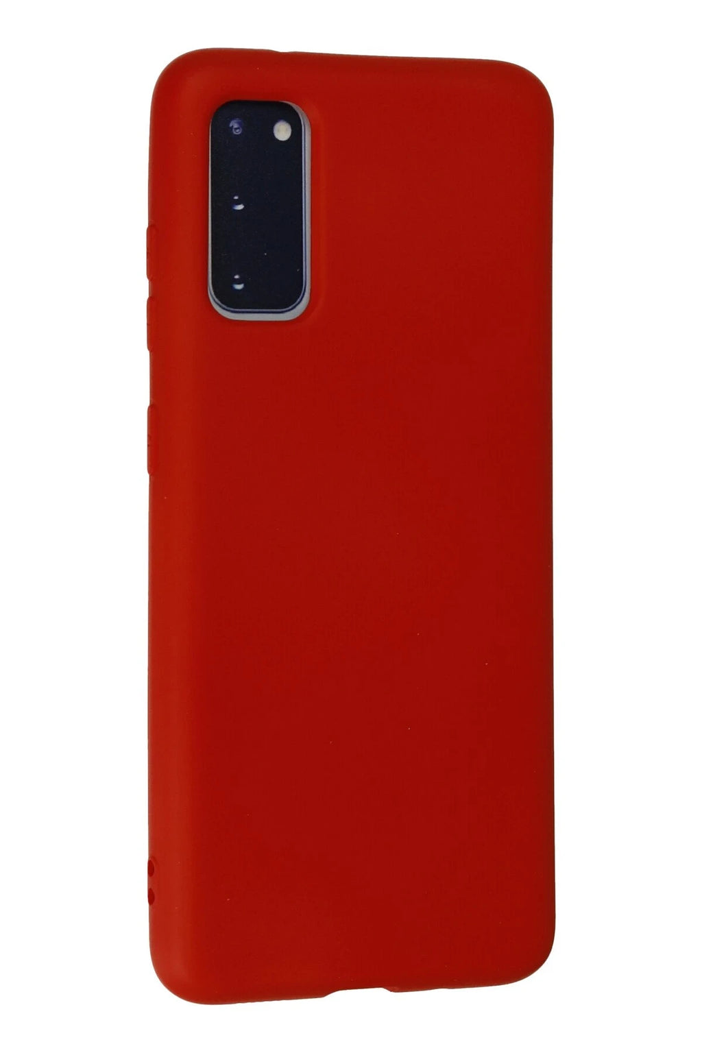 nebaktın Samsung Galaxy S20 Kılıf Nano içi Kadife Silikon - Kırmızı 3