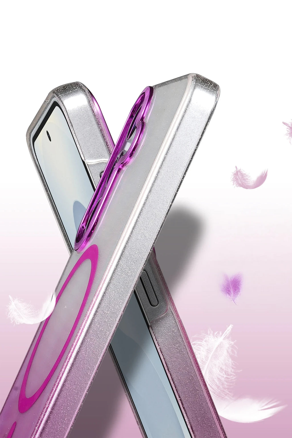 nebaktın Samsung Galaxy S23 FE Glossy Magsafe Kapak - Pembe 3