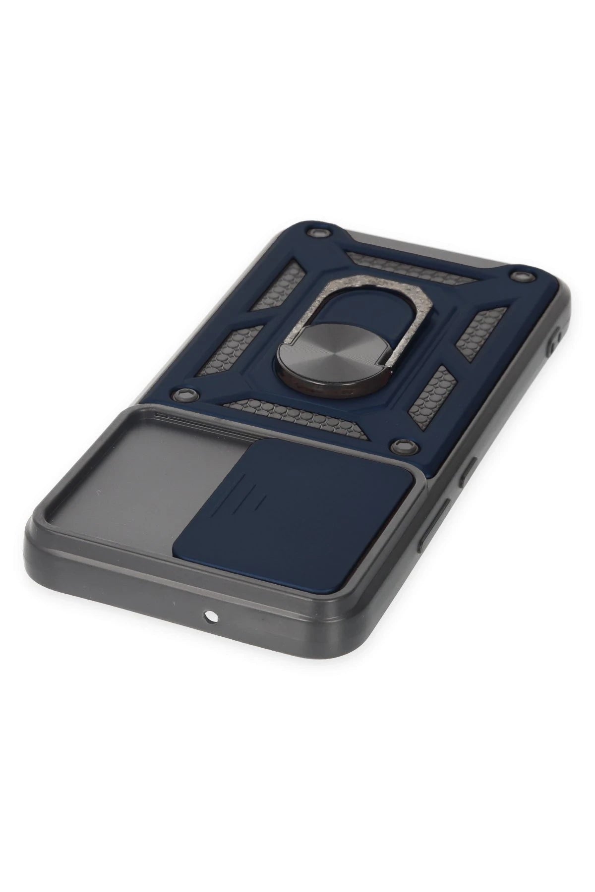 nebaktın Samsung Galaxy S23 FE Kılıf Pars Lens Yüzüklü Silikon - Lacivert 4