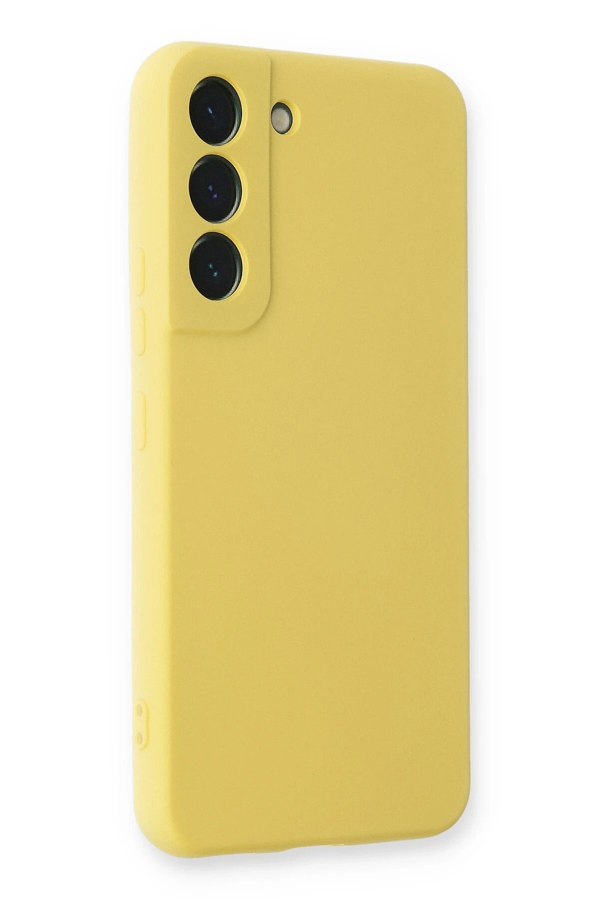 nebaktın Samsung Galaxy S23 Kılıf Nano içi Kadife Silikon - Sarı 2