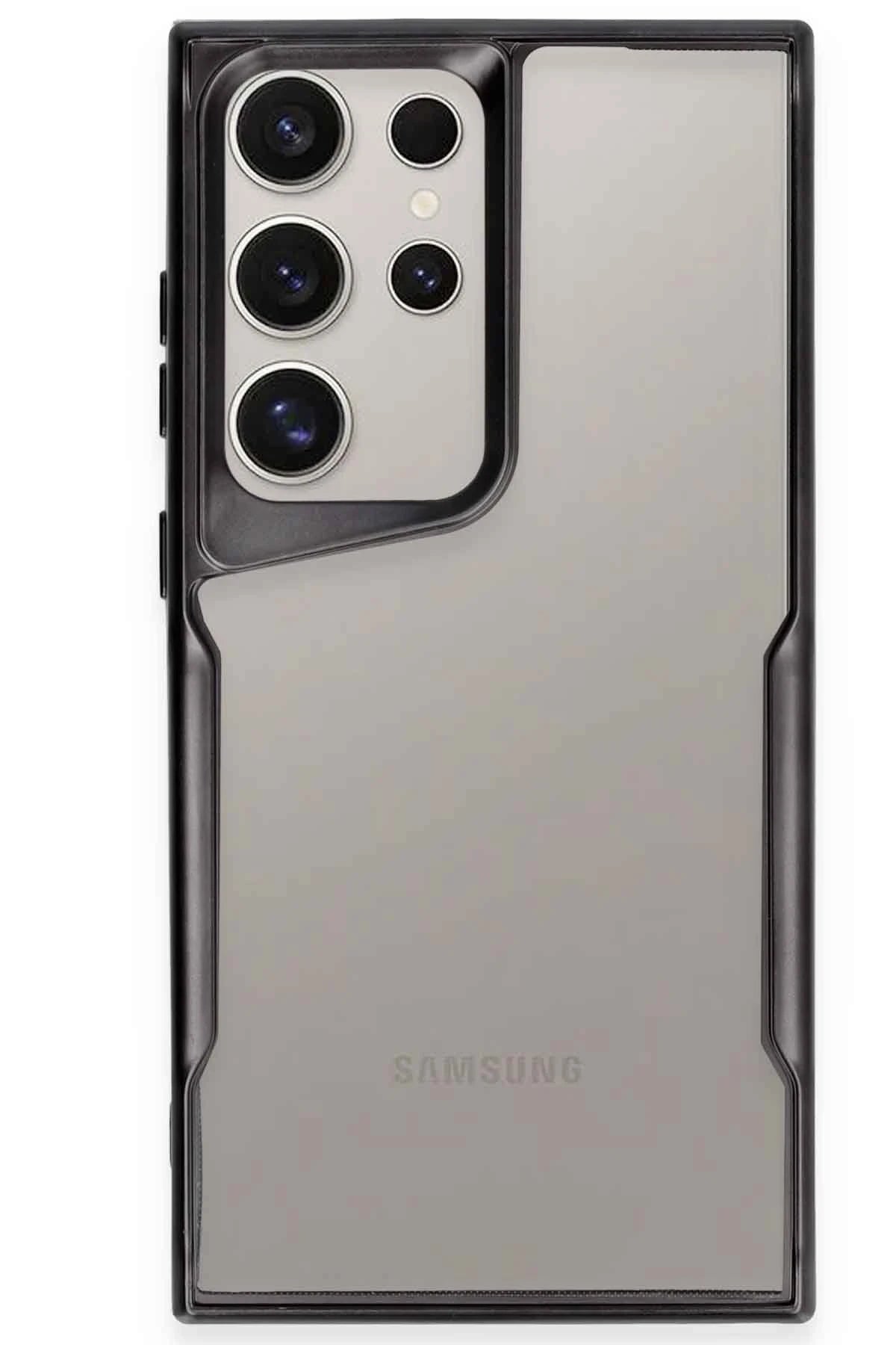 nebaktın Samsung Galaxy S23 Ultra Kılıf Boyi Silikon Kapak - Siyah 1