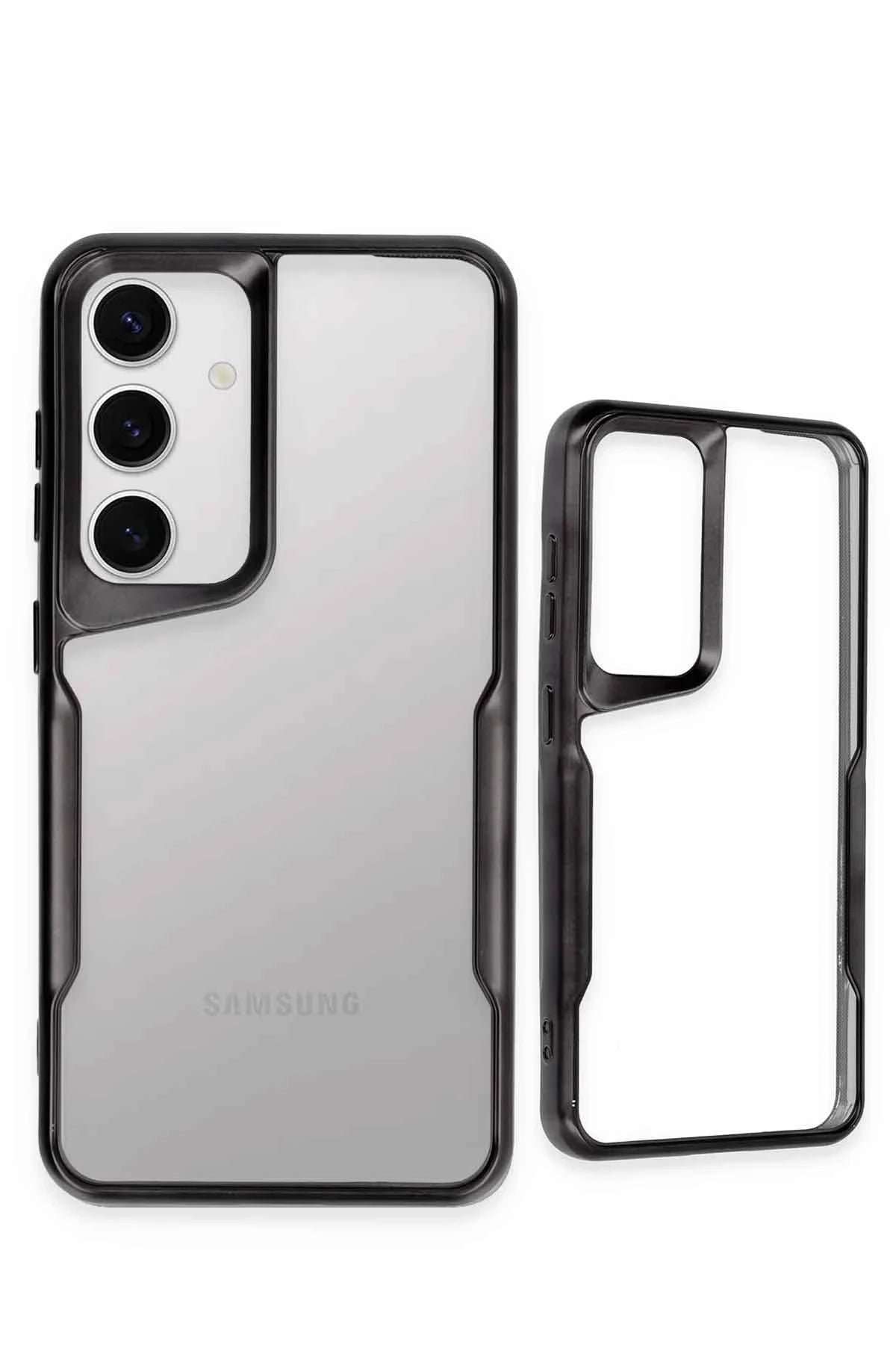 nebaktın Samsung Galaxy S24 Kılıf Boyi Silikon Kapak - Siyah 3