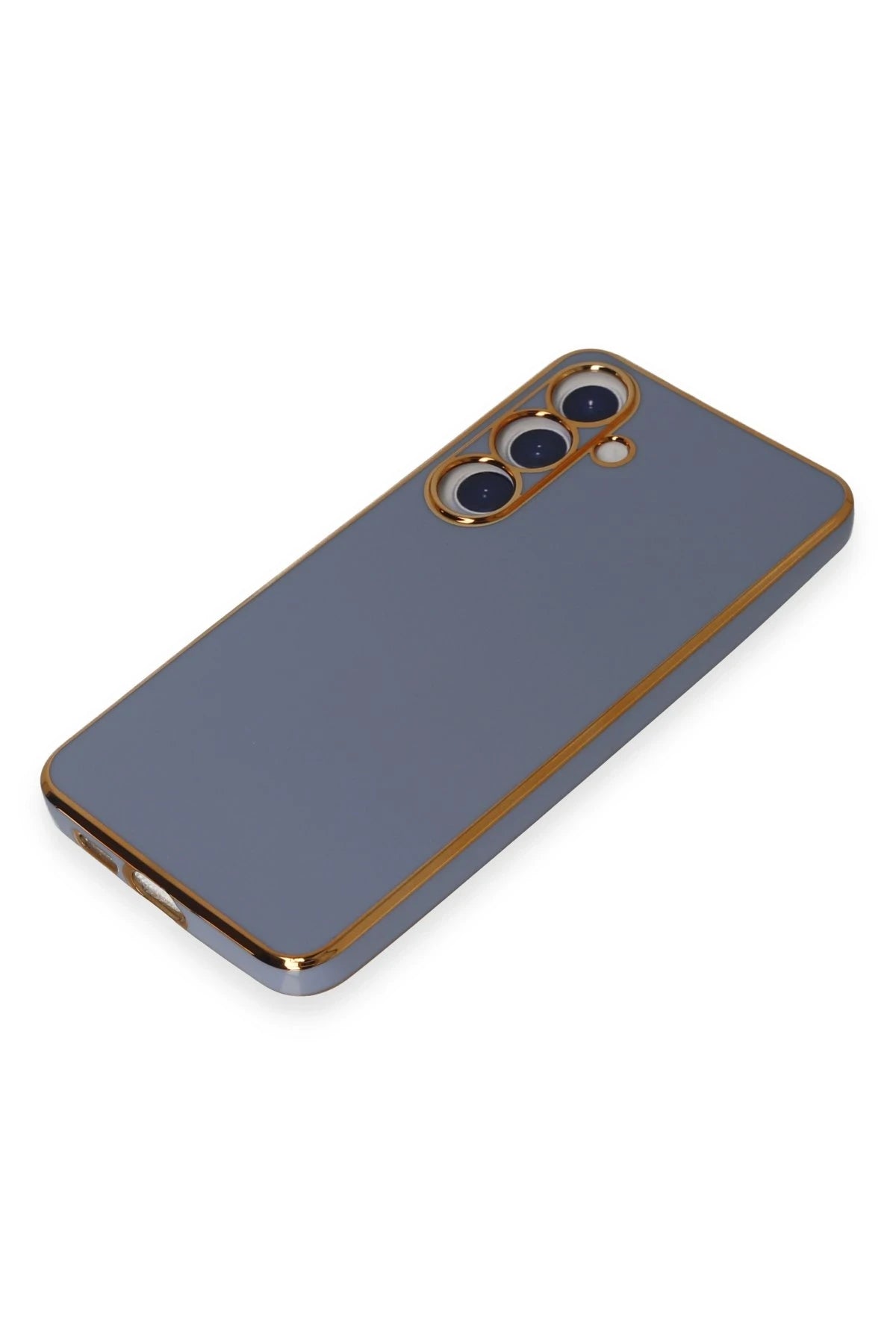 nebaktın Samsung Galaxy S24 Plus Kılıf Volet Silikon - Mavi 4