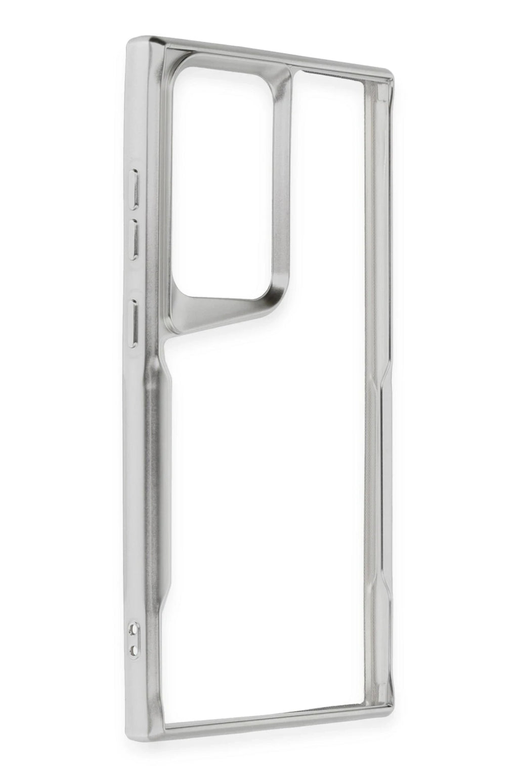 nebaktın Samsung Galaxy S24 Ultra Kılıf Boyi Silikon Kapak - Gümüş 2