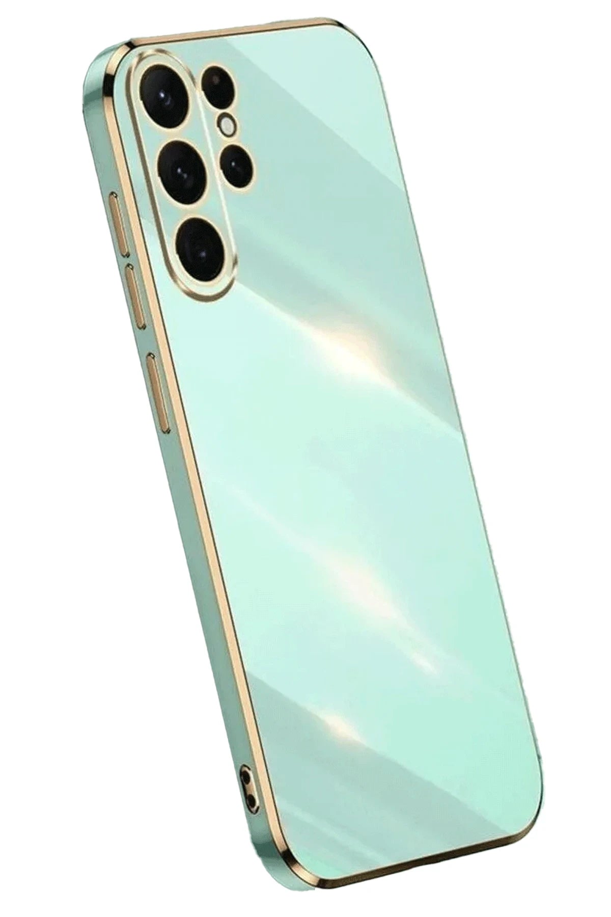 nebaktın Samsung Galaxy S24 Ultra Kılıf Volet Silikon - Açık Yeşil 1