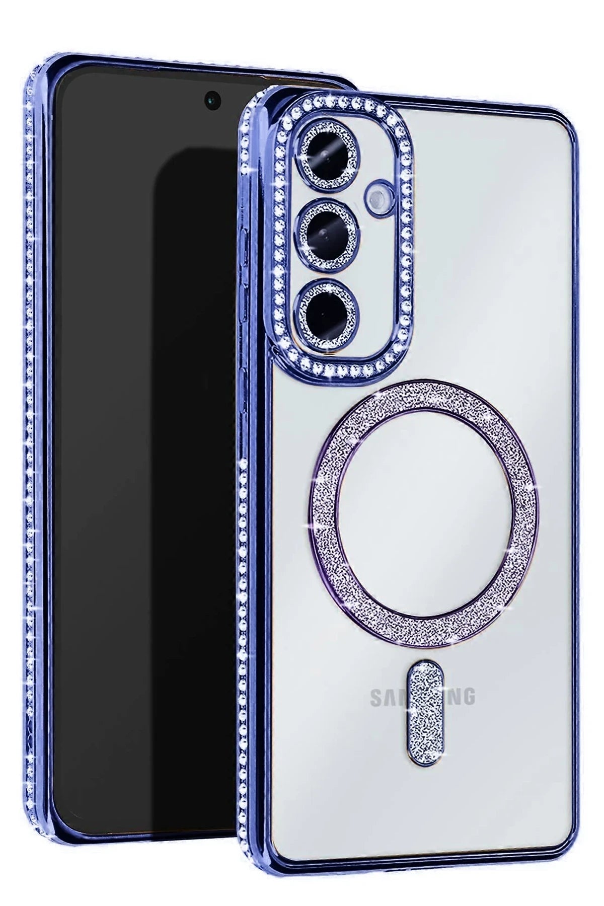 nebaktın Samsung Galaxy S25 Edge Joke Simli Magneticsafe Kılıf - Mavi 1