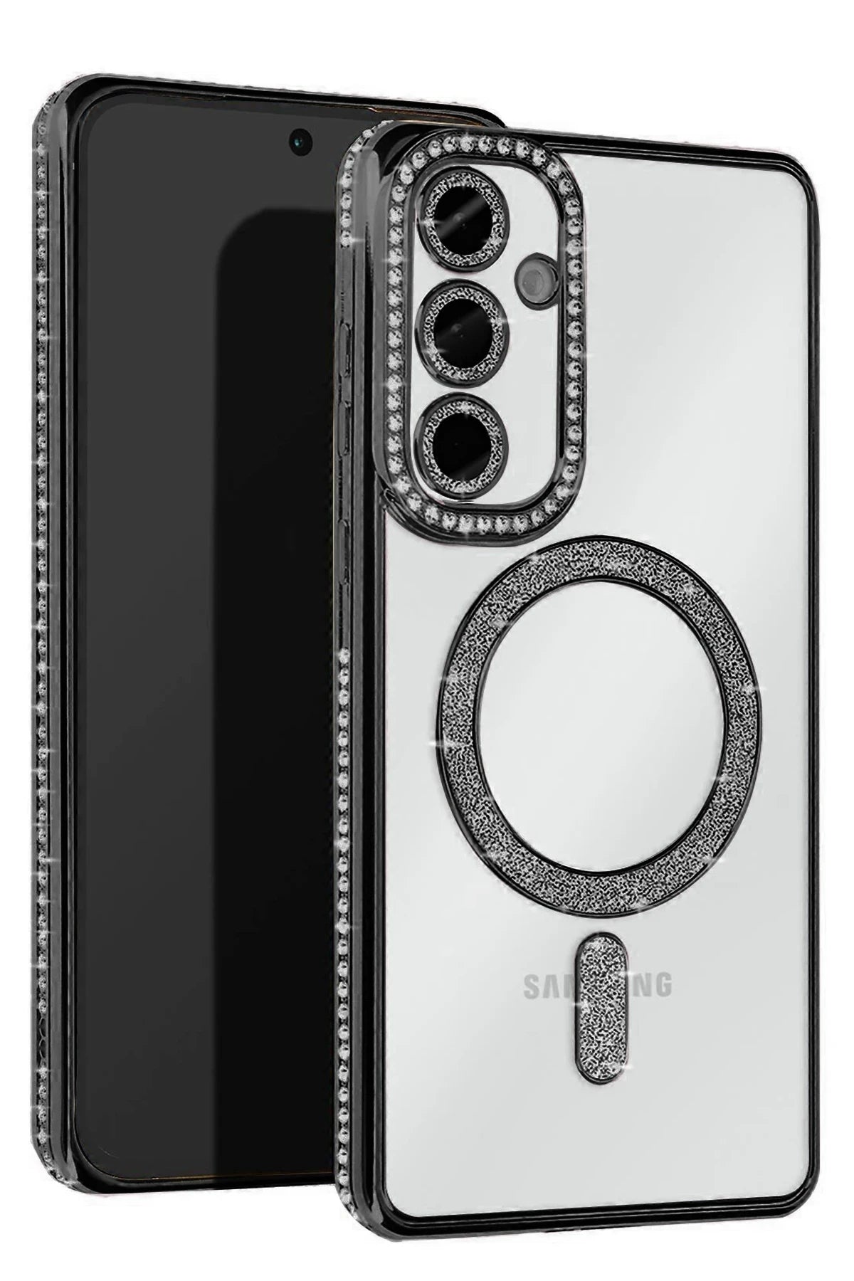 nebaktın Samsung Galaxy S25 Edge Joke Simli Magneticsafe Kılıf - Siyah 1