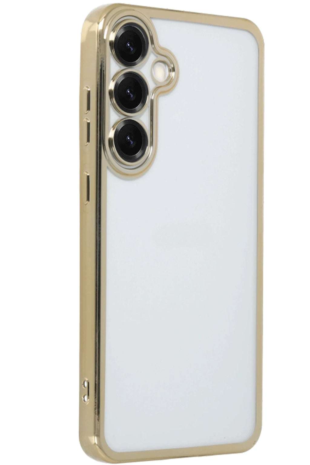 nebaktın Samsung Galaxy S25 Plus Kılıf Razer Lensli Silikon - Gold 2