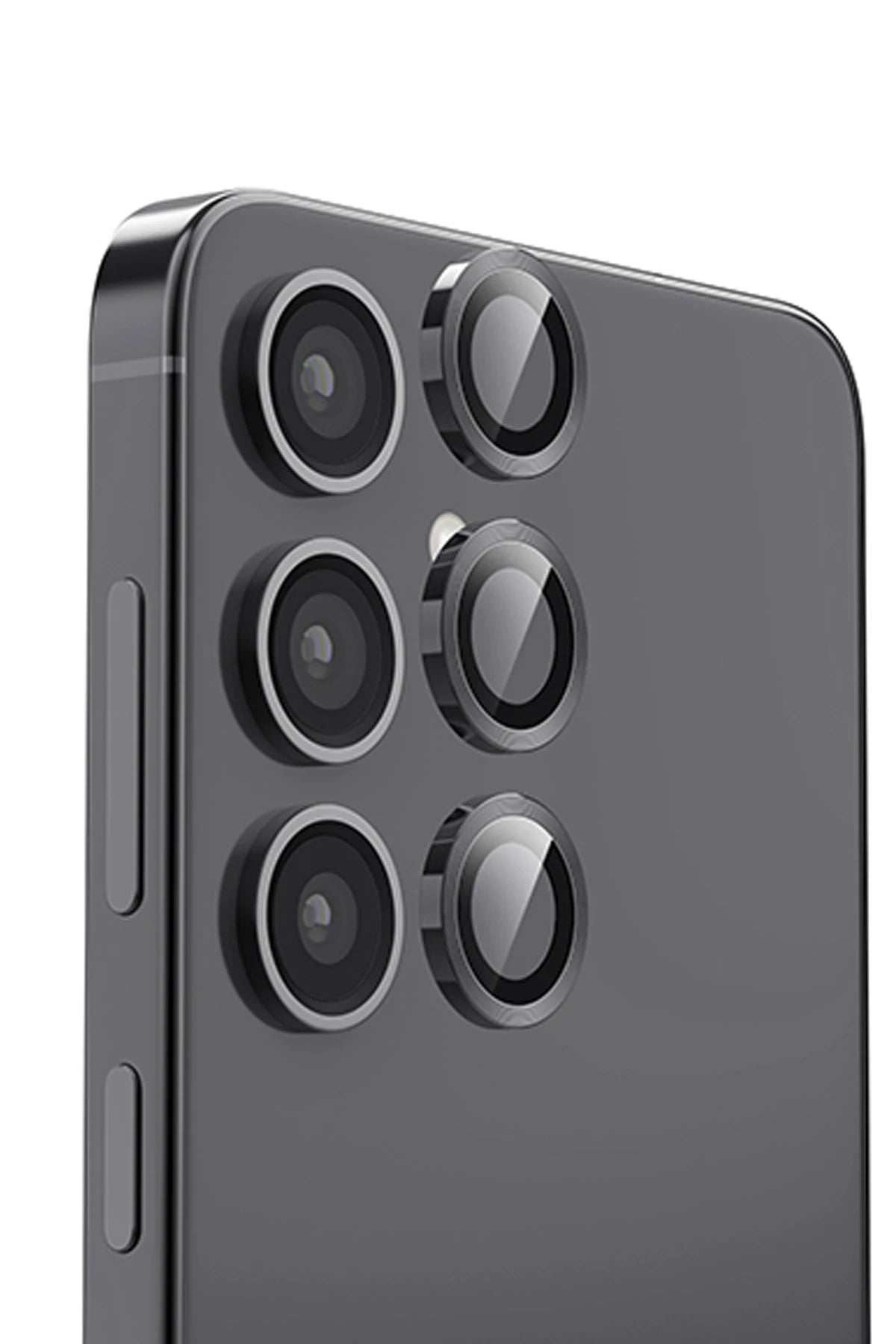 nebaktın Samsung Galaxy S25 Raze Metal Kamera Lens - Siyah 1