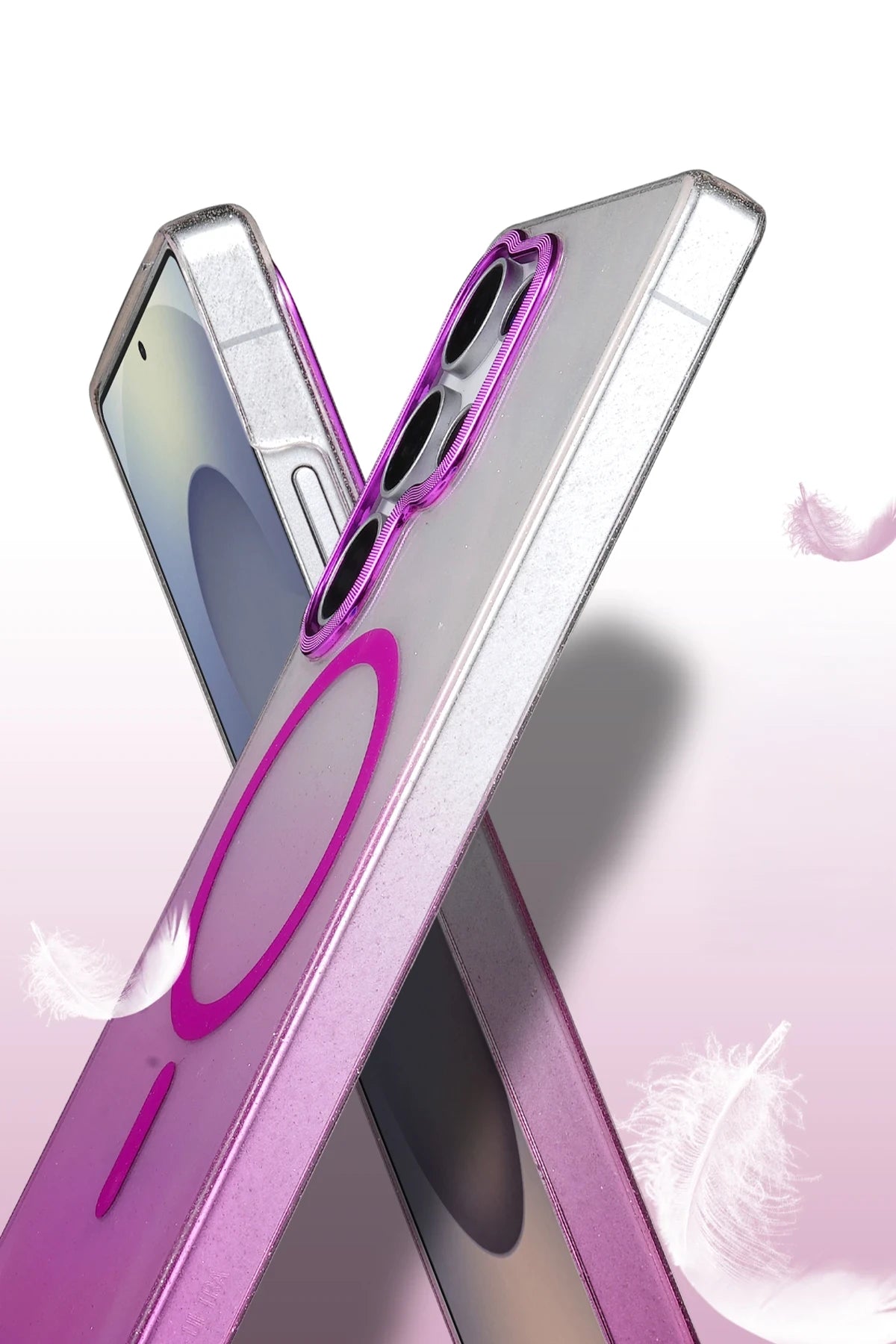 nebaktın Samsung Galaxy S25 Ultra Glossy Magsafe Kapak - Mavi 3