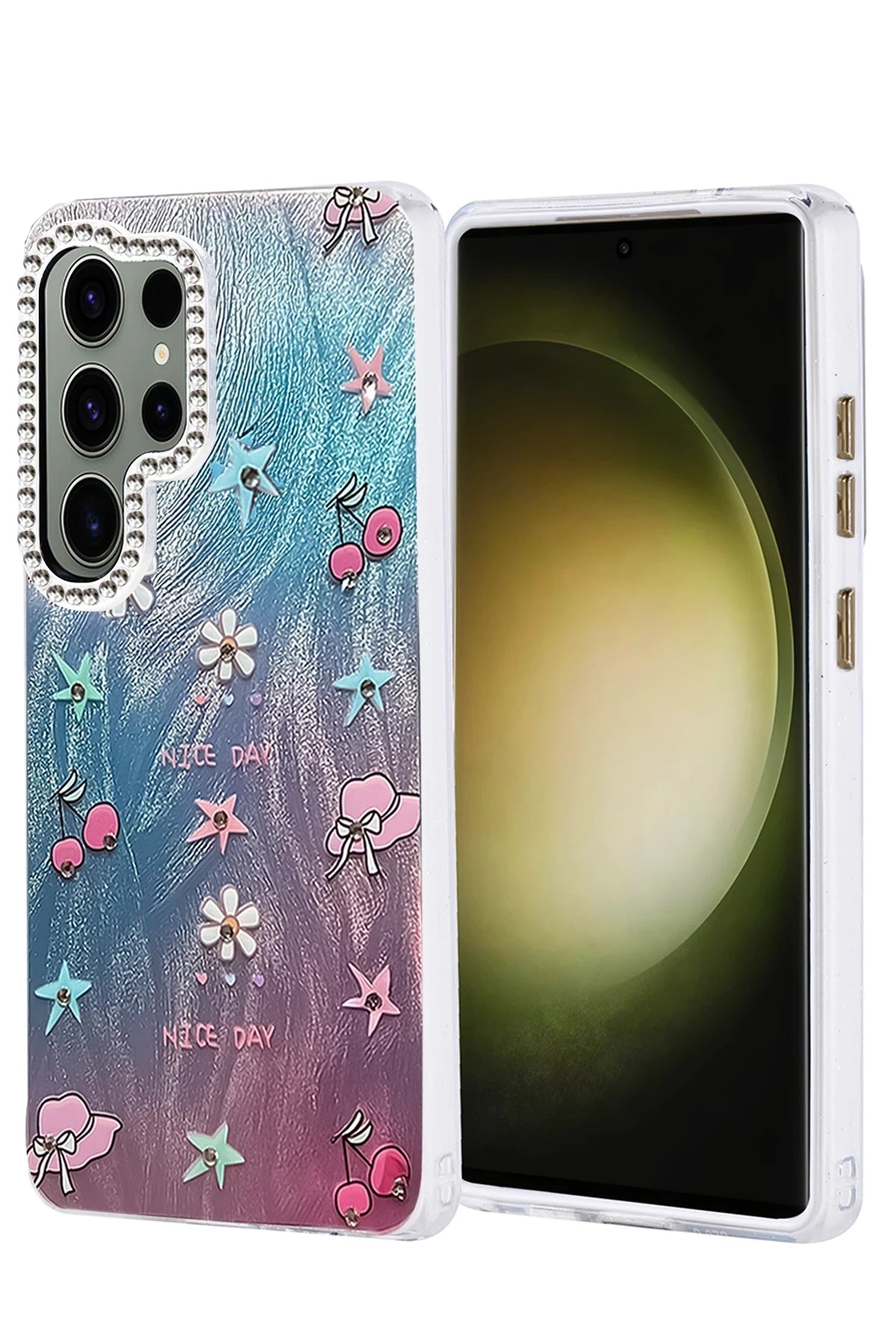 nebaktın Samsung Galaxy S25 Ultra Kılıf Blade Aynalı Desenli Kapak - Desen 4 1