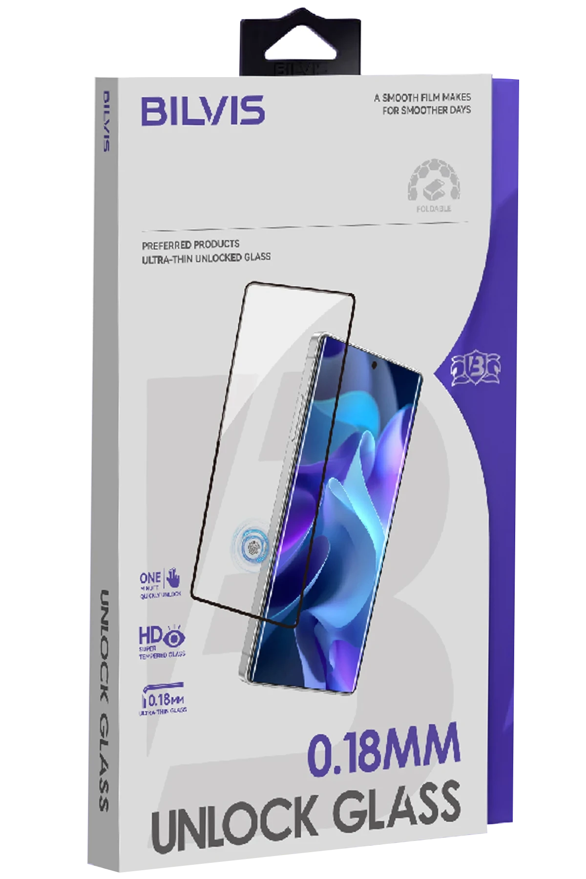 nebaktın Samsung Galaxy S26 Bilvis 0.18mm Unlock Glass Cam Ekran Koruyucu - Siyah 1