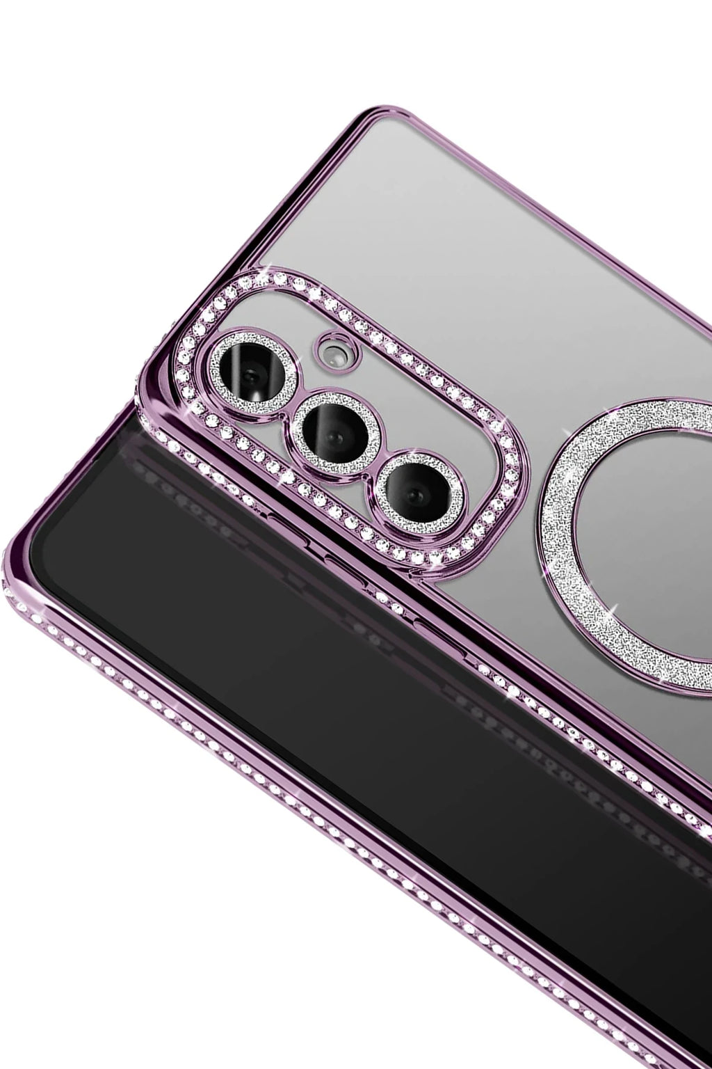 nebaktın Samsung Galaxy S26 Plus Joke Simli Magneticsafe Kılıf - Derin Mor 2
