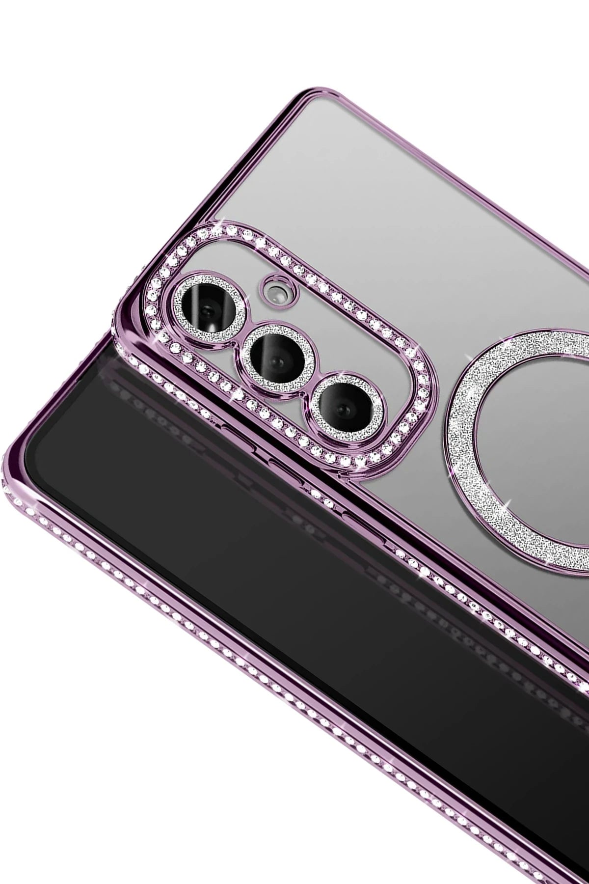 nebaktın Samsung Galaxy S26 Plus Joke Simli Magneticsafe Kılıf - Derin Mor 2