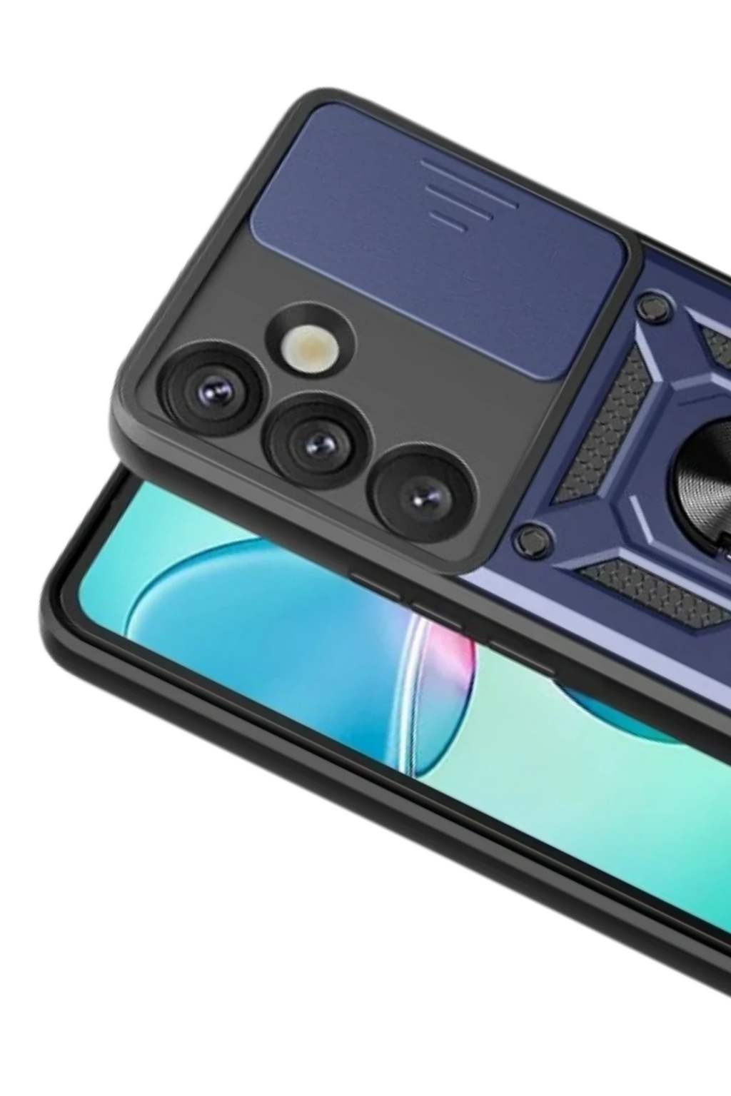 nebaktın Samsung Galaxy S26 Plus Pars Lens Yüzüklü Silikon - Lacivert 2