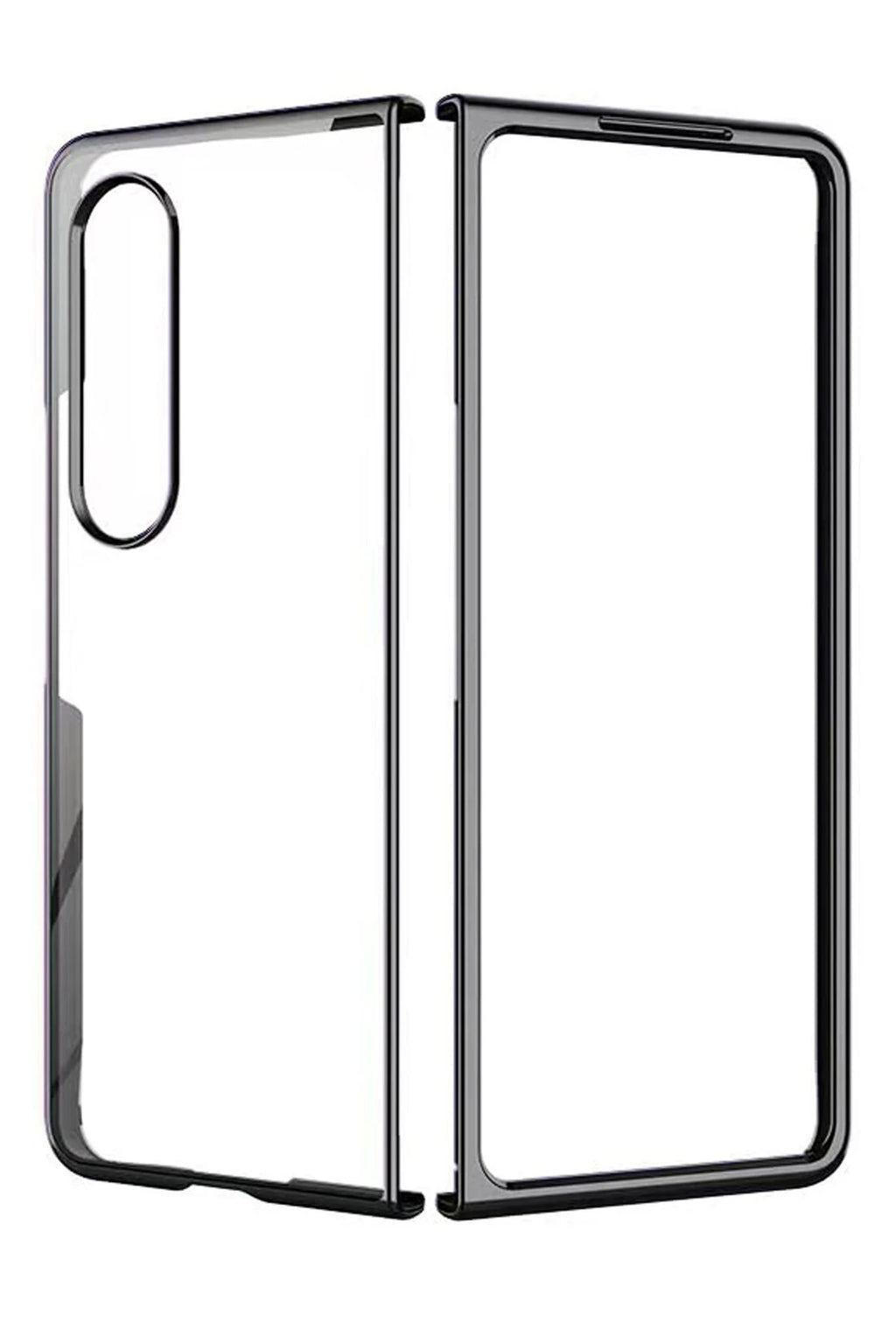 nebaktın Samsung Galaxy Z Fold 4 Kılıf Fold Element Kapak - Siyah 3