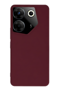nebaktın Tecno Camon 20 Pro 5G Kılıf First Silikon - Bordo 1