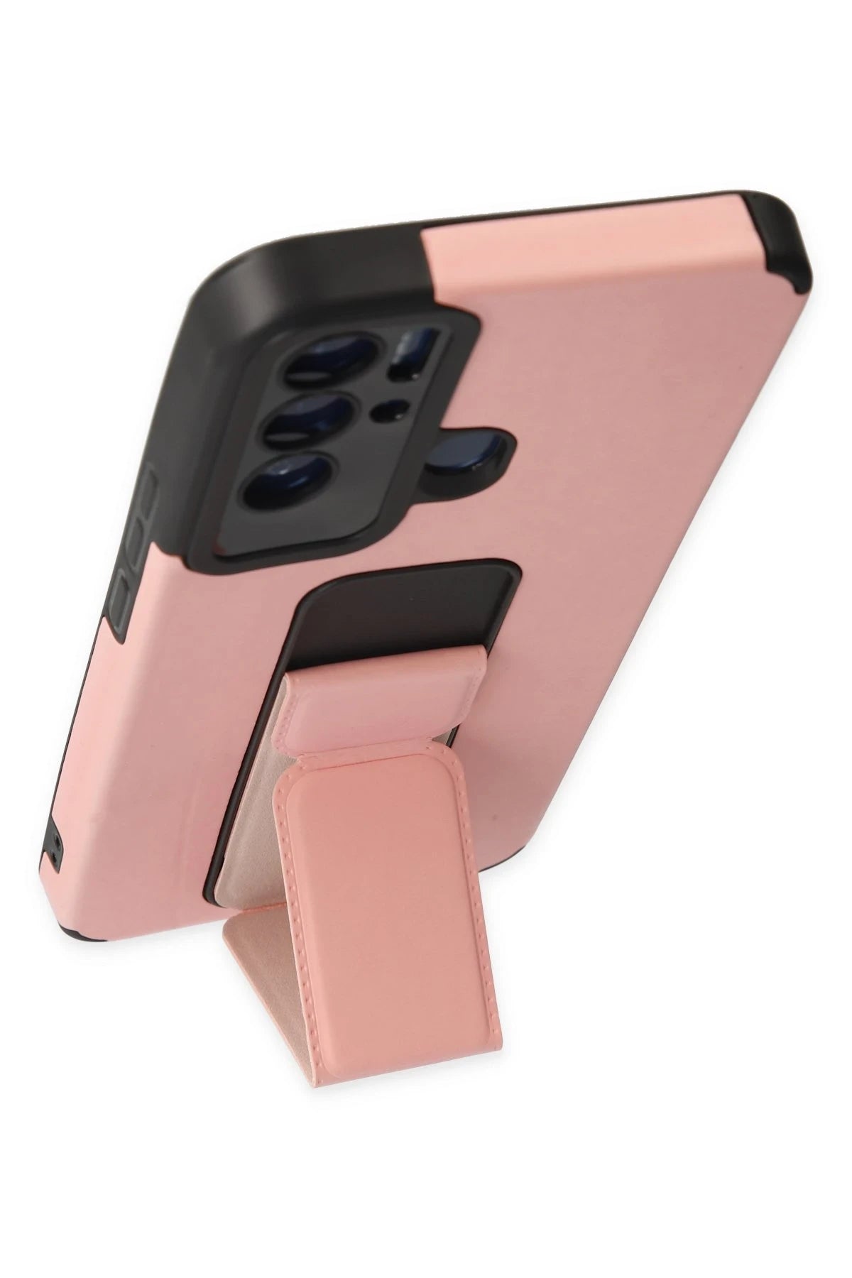 nebaktın Tecno Pova Neo Kılıf Mega Standlı Silikon - Pudra 2