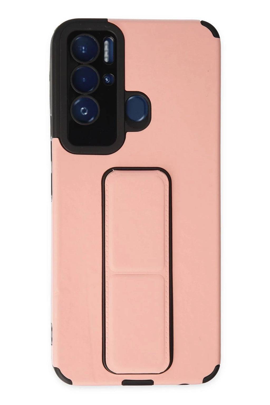 nebaktın Tecno Pova Neo Kılıf Mega Standlı Silikon - Pudra 1