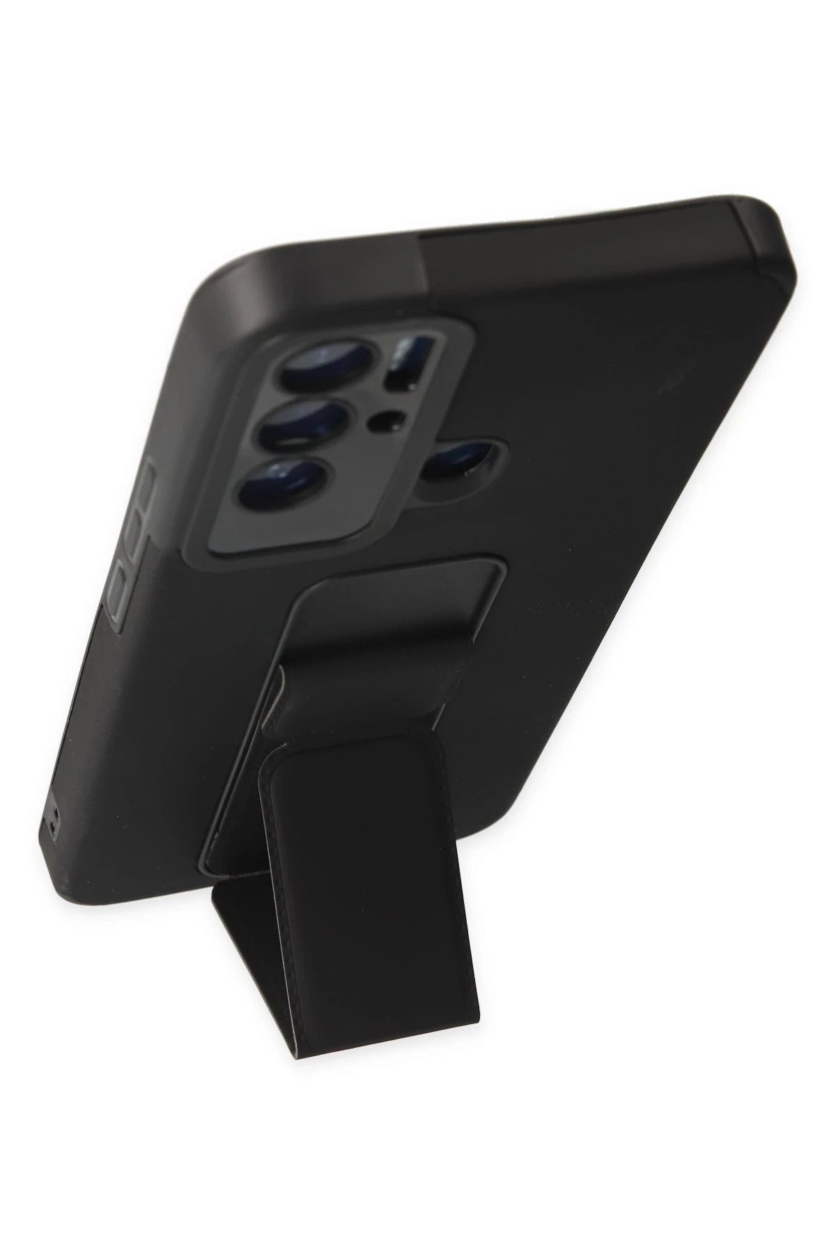 nebaktın Tecno Pova Neo Kılıf Mega Standlı Silikon - Siyah 4