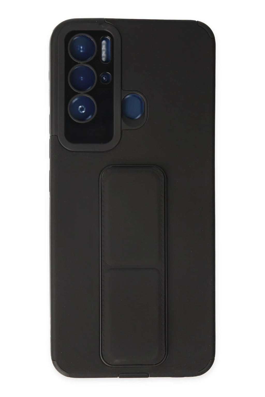 nebaktın Tecno Pova Neo Kılıf Mega Standlı Silikon - Siyah 1