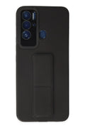 nebaktın Tecno Pova Neo Kılıf Mega Standlı Silikon - Siyah 1