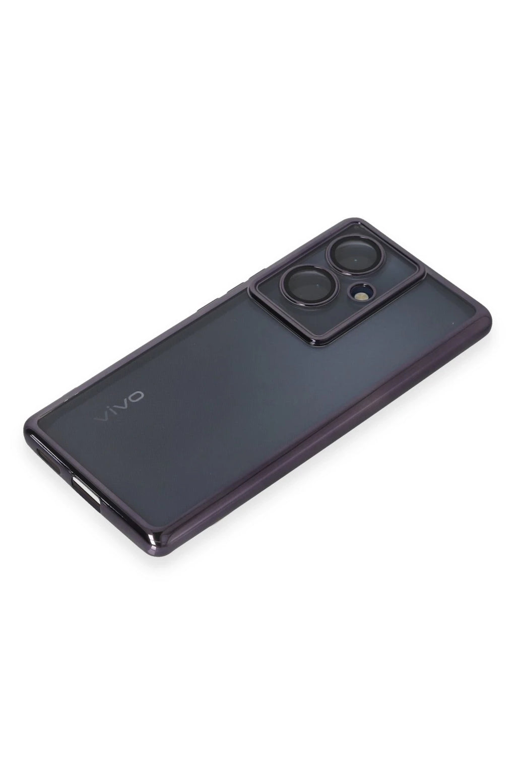 nebaktın Vivo V29 Lite Kılıf Razer Lensli Silikon - Mor 4