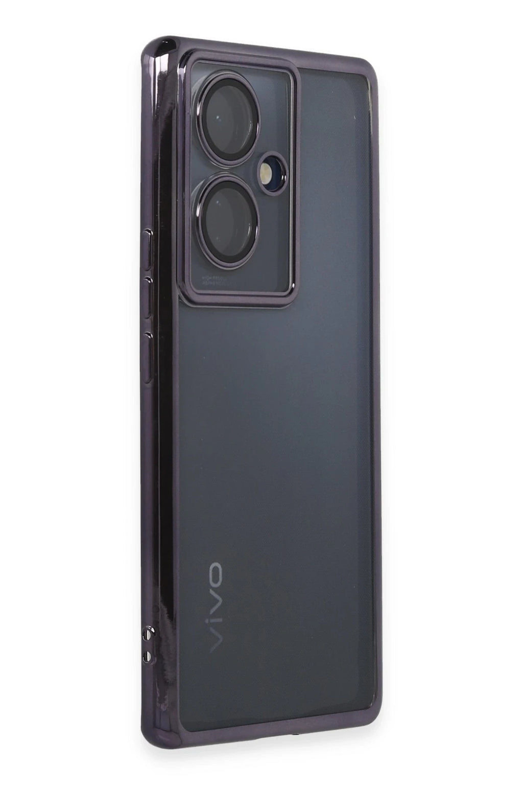 nebaktın Vivo V29 Lite Kılıf Razer Lensli Silikon - Mor 2