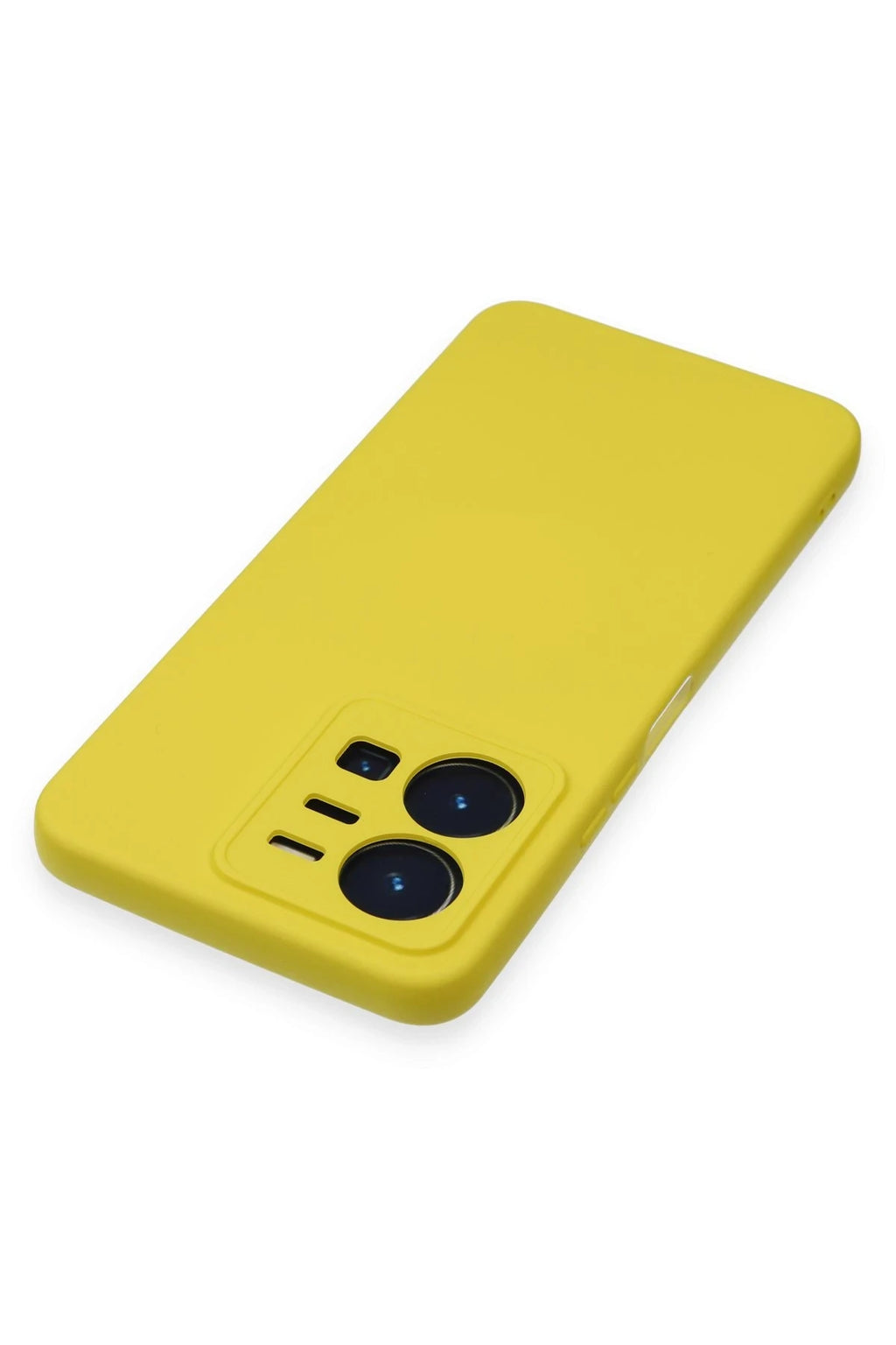nebaktın Vivo Y35 Kılıf Nano içi Kadife Silikon - Sarı 4