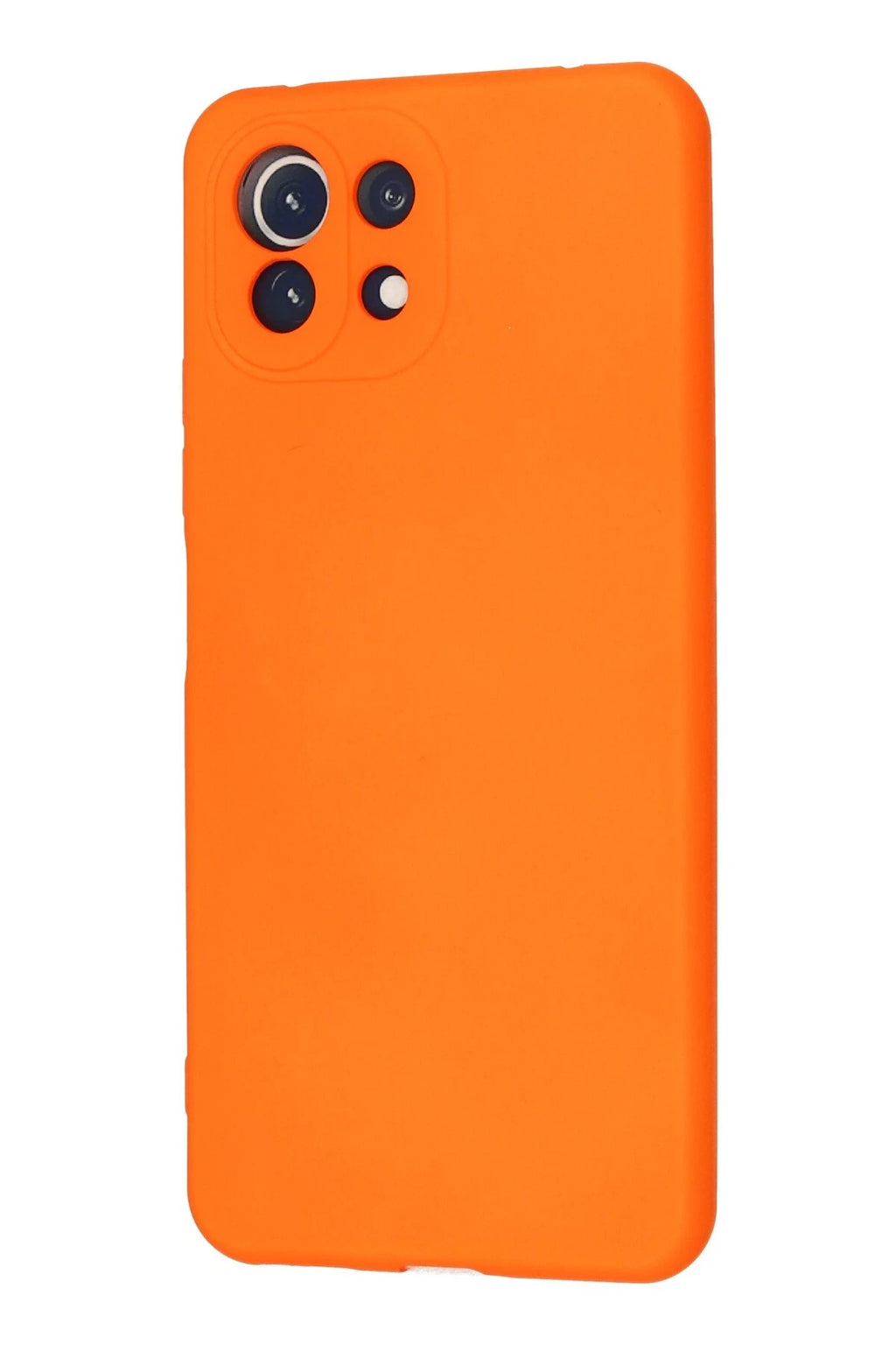 nebaktın Xiaomi Mİ 11 Lite Kılıf Nano içi Kadife Silikon - Turuncu 3