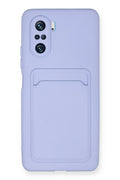 nebaktın Xiaomi Poco F3 Kılıf Kelvin Kartvizitli Silikon - Lila 1