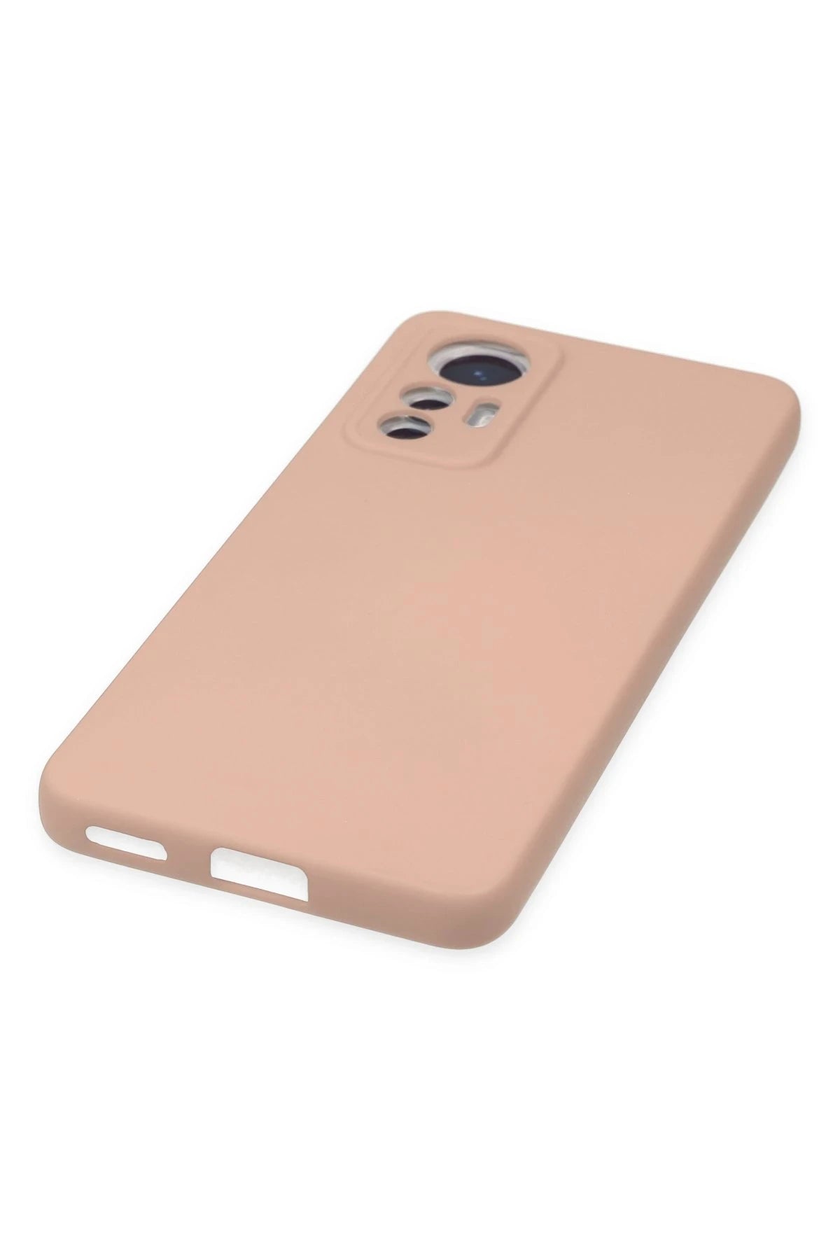 nebaktın Xiaomi Mi 12 Lite Kılıf Nano içi Kadife Silikon - Pudra 5