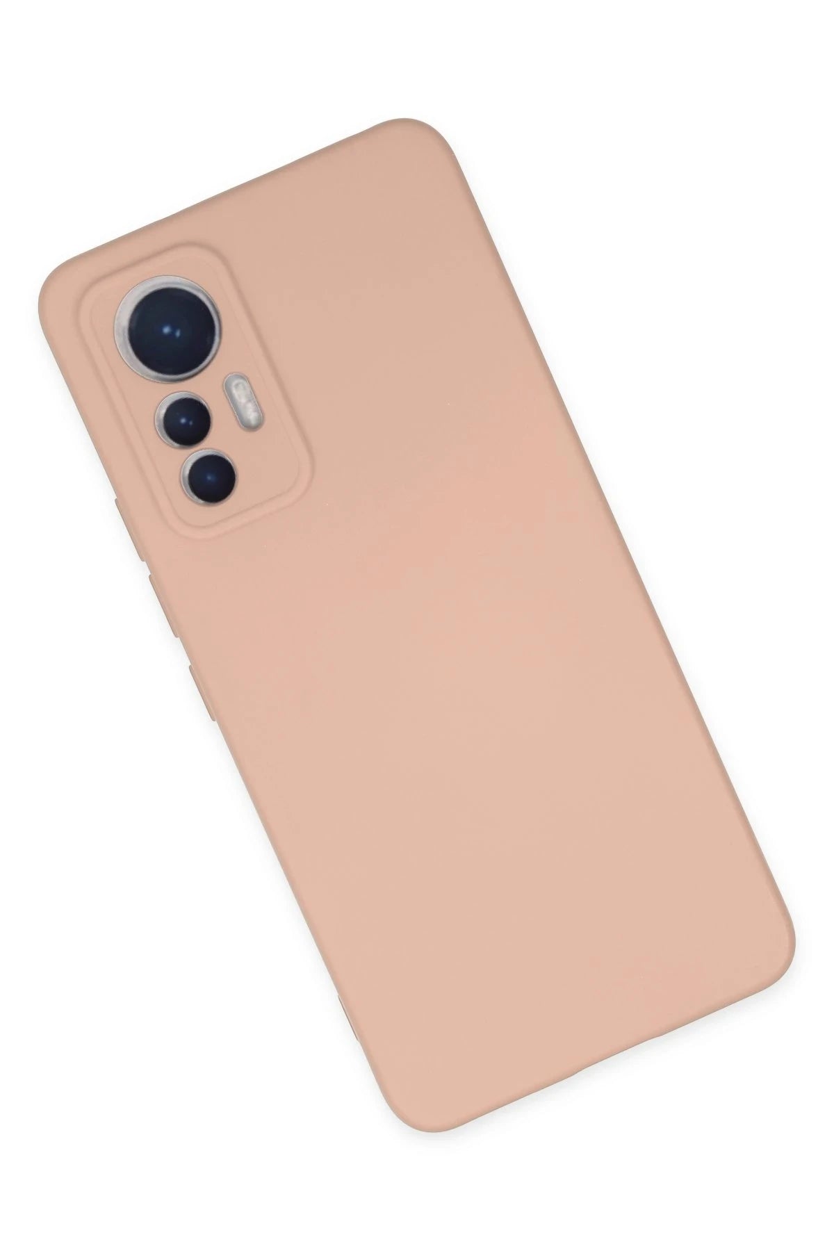 nebaktın Xiaomi Mi 12 Lite Kılıf Nano içi Kadife Silikon - Pudra 3