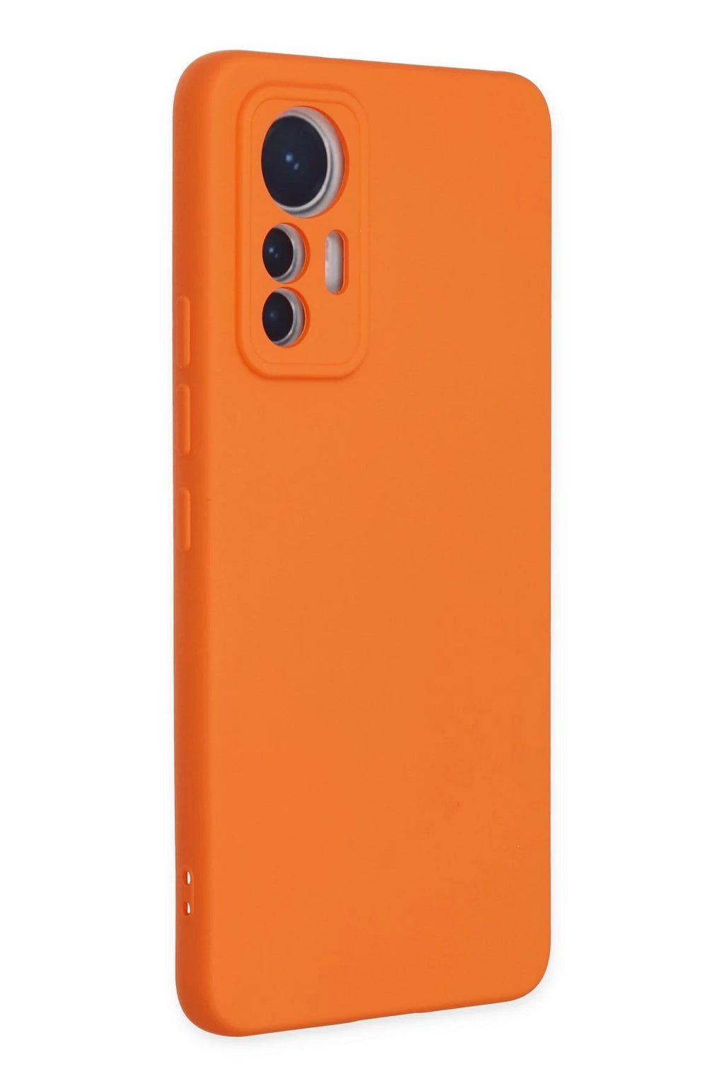 nebaktın Xiaomi Mi 12 Lite Kılıf Nano içi Kadife Silikon - Turuncu 2