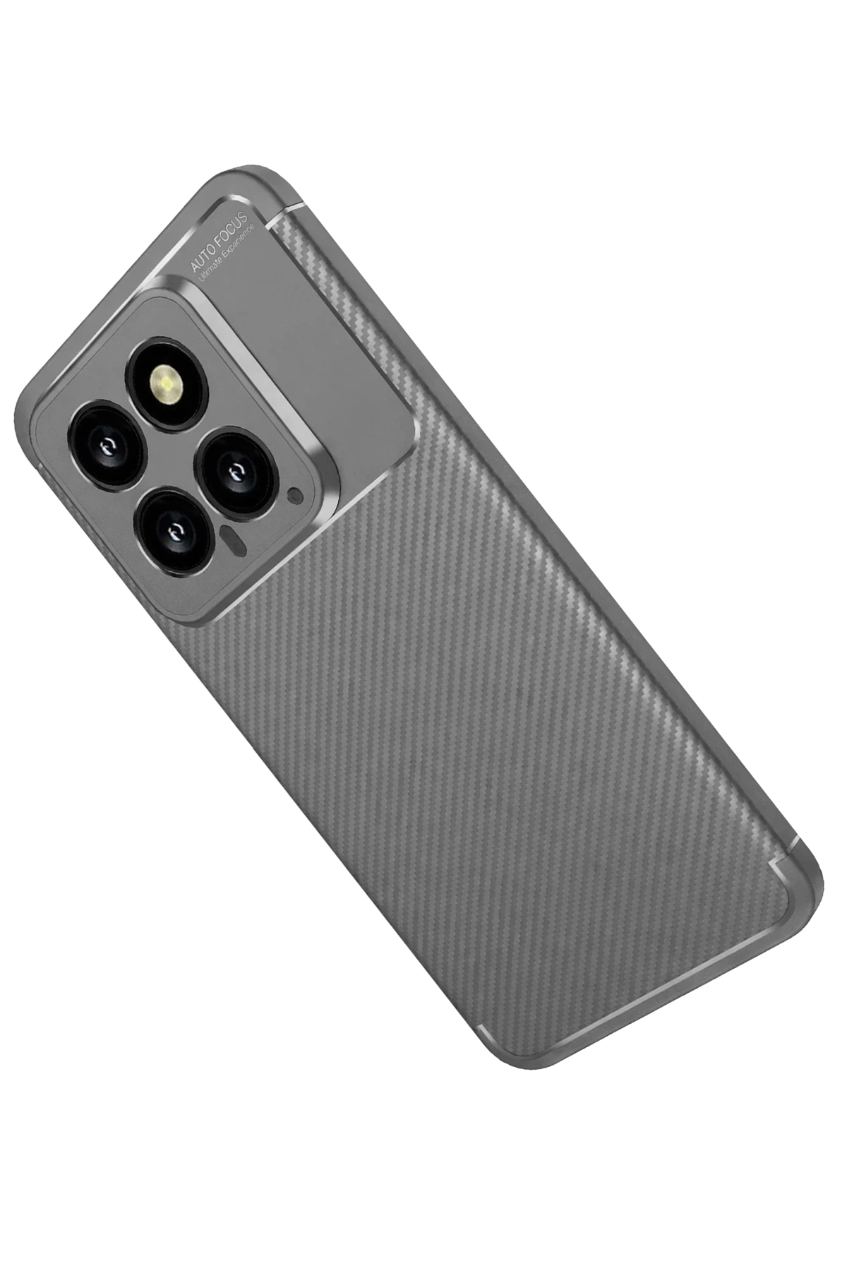 nebaktın Xiaomi Mi 14T Kılıf Auto Focus Karbon Kapak - Gri 3