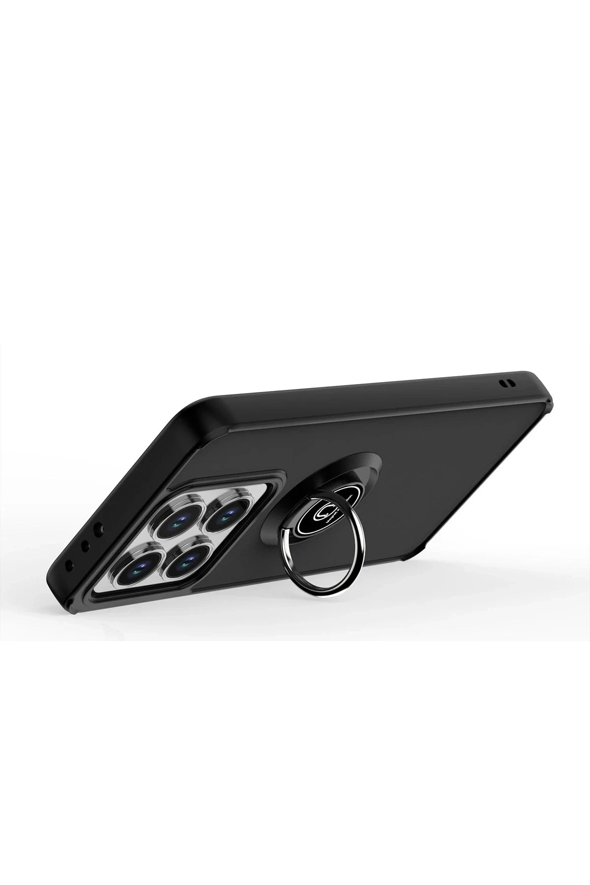 nebaktın Xiaomi Mi 15 Pro Kılıf Montreal Yüzüklü Silikon Kapak - Siyah 3