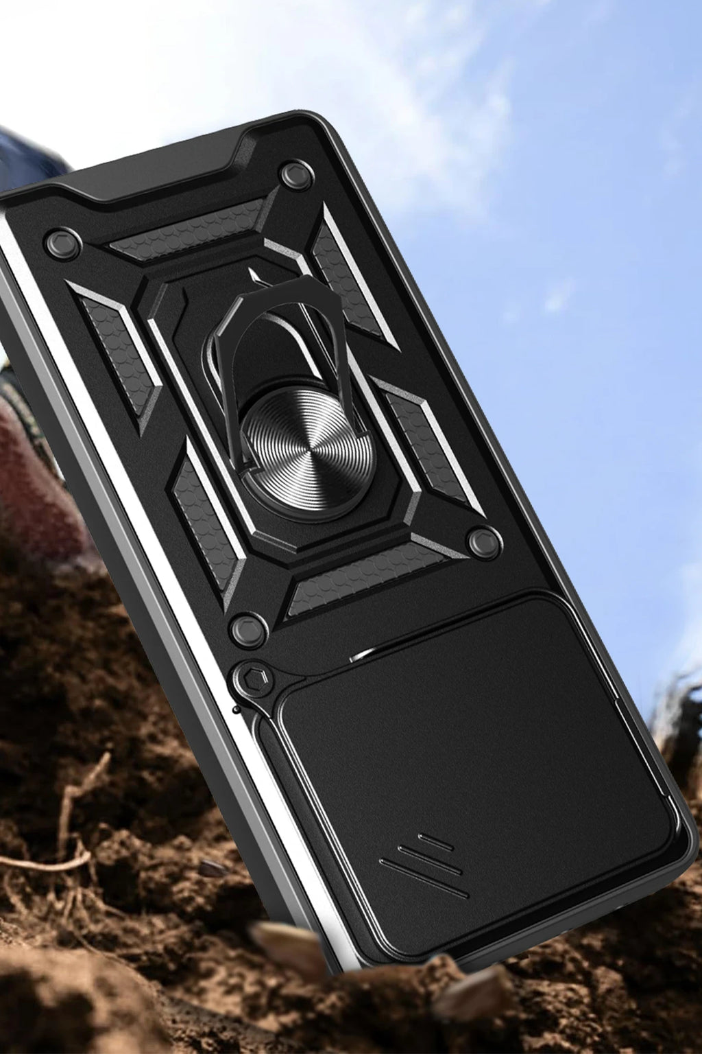 nebaktın Xiaomi Mi 15 Pro Kılıf Pars Lens Yüzüklü Silikon - Yeşil 3