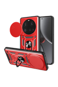 nebaktın Xiaomi Mi 15 Ultra Kılıf Pars Lens Yüzüklü Silikon - Kırmızı 1